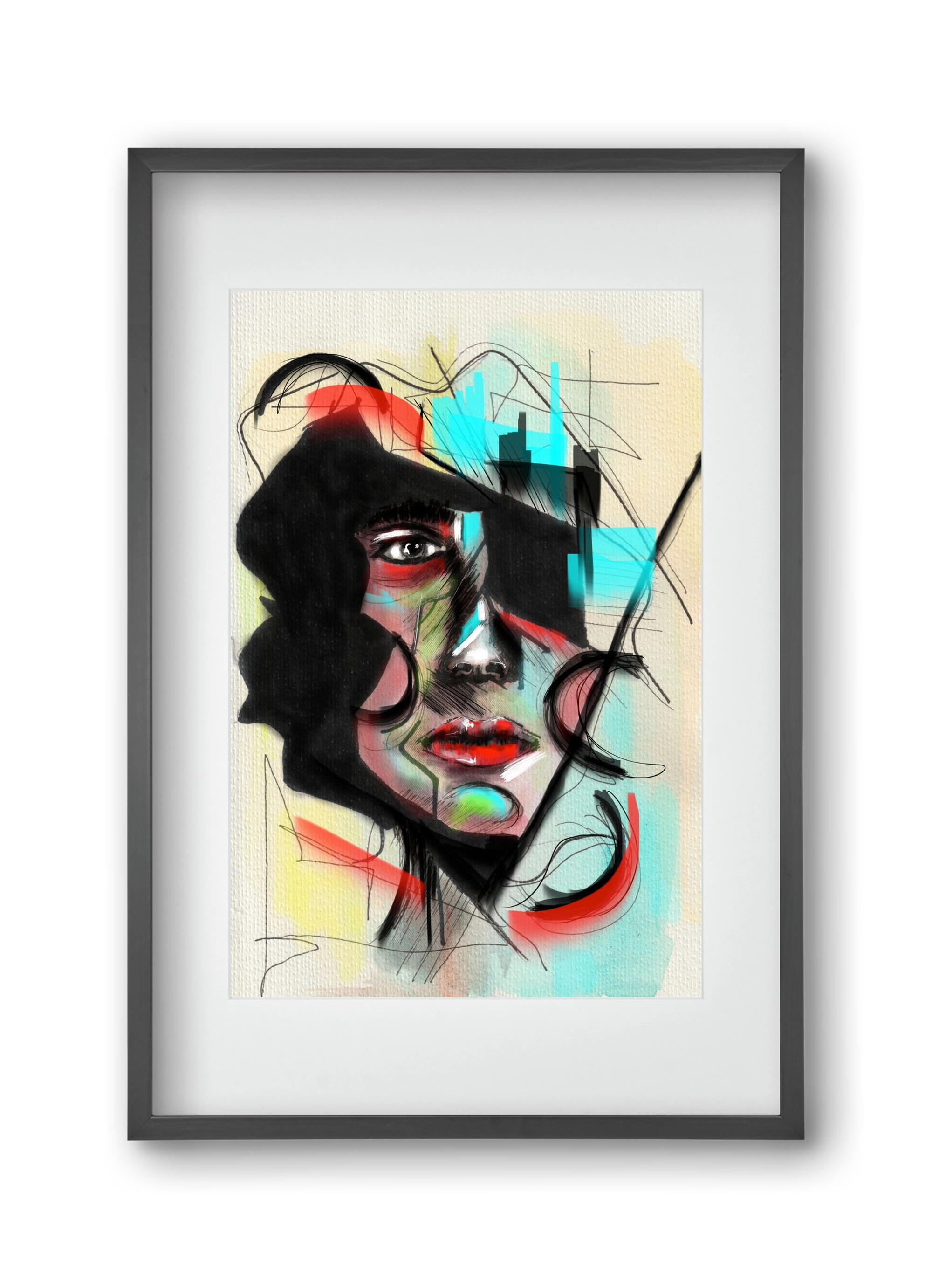 Shattered Silence, 30x45 cm (20x30 cm), Fekete keret, paszpartuval