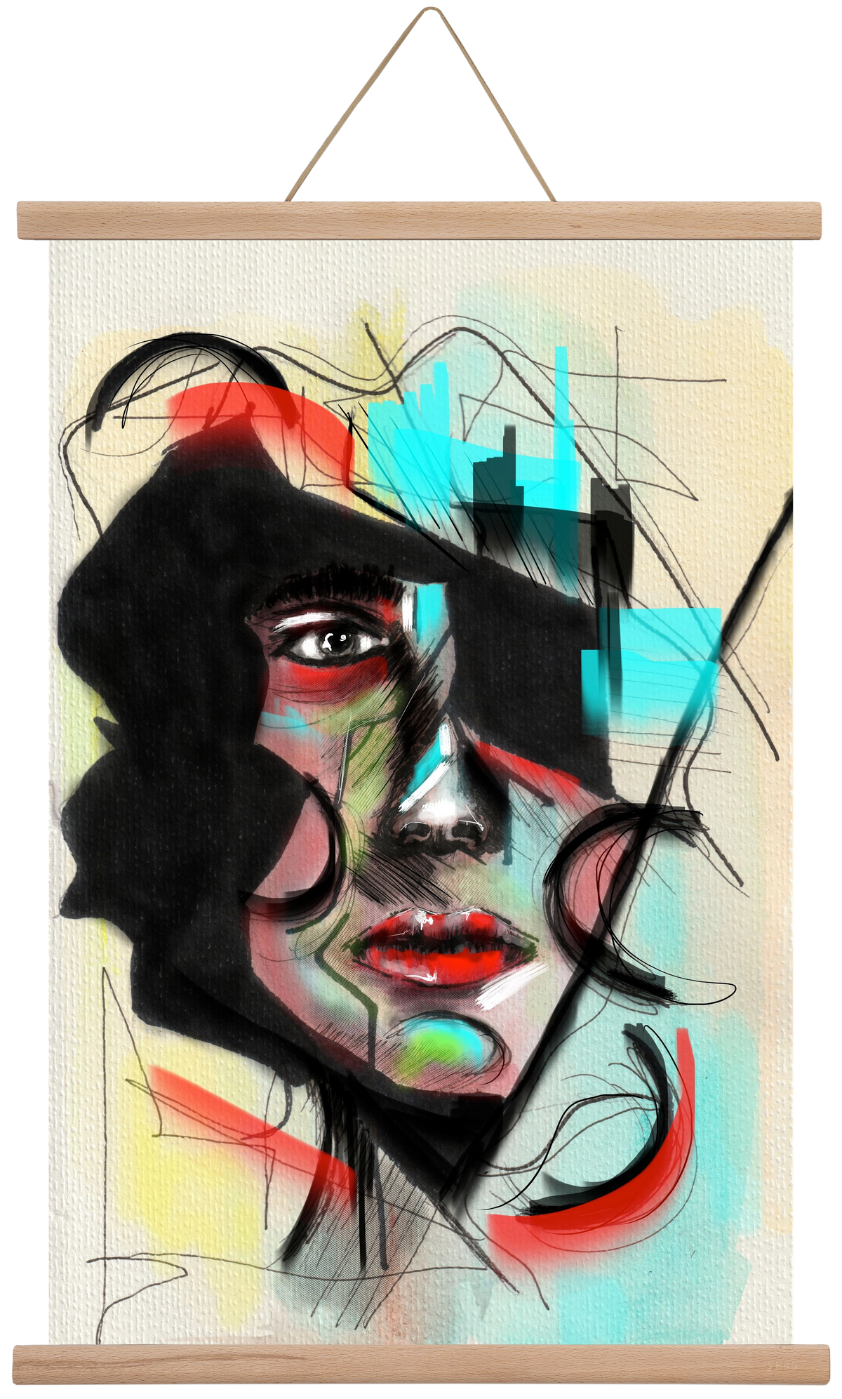 Shattered Silence, 40x60 cm (40x60 cm), Tölgy akasztó