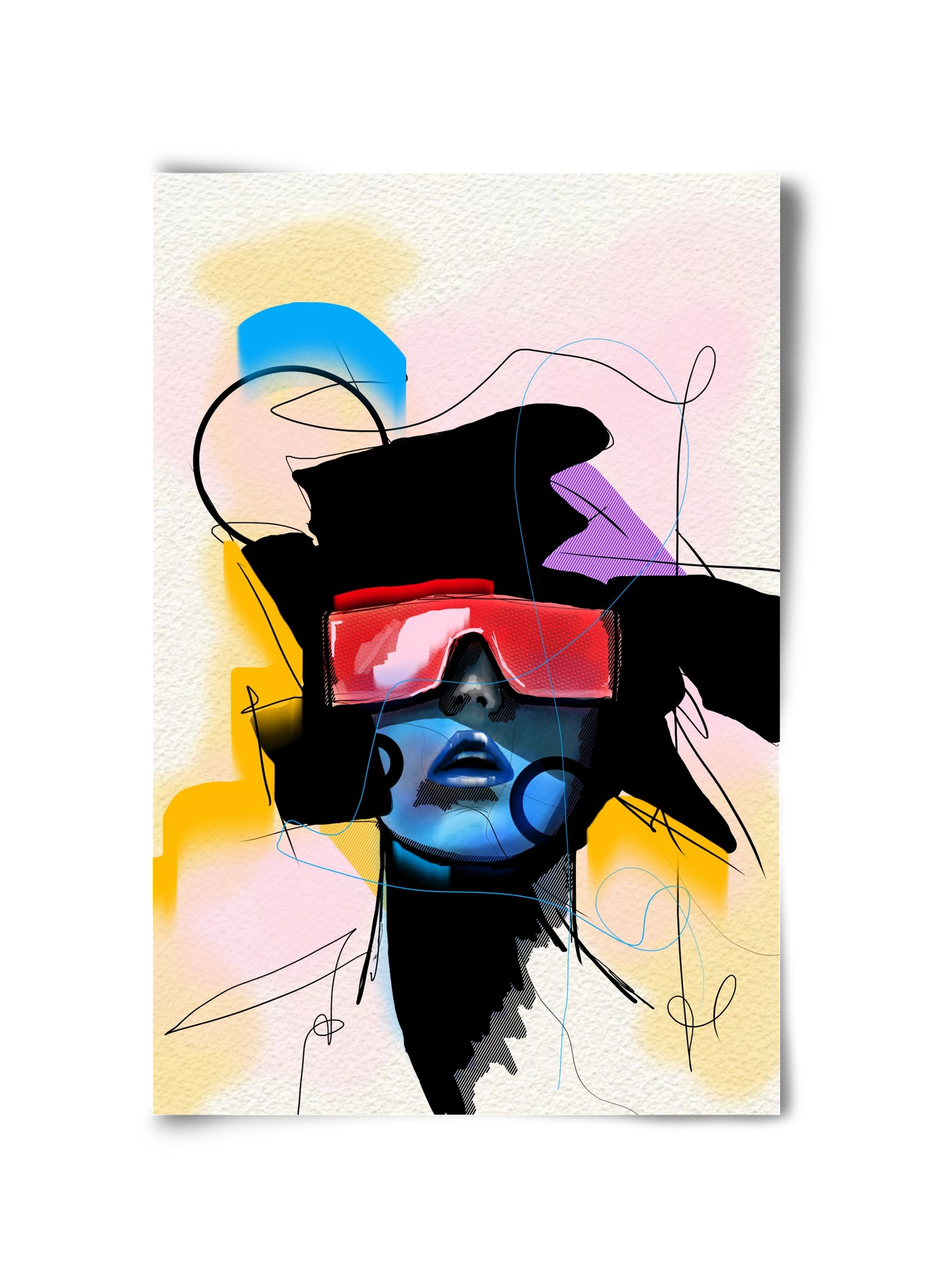 Behind the Visor, 30x45 cm, Keret nélkül