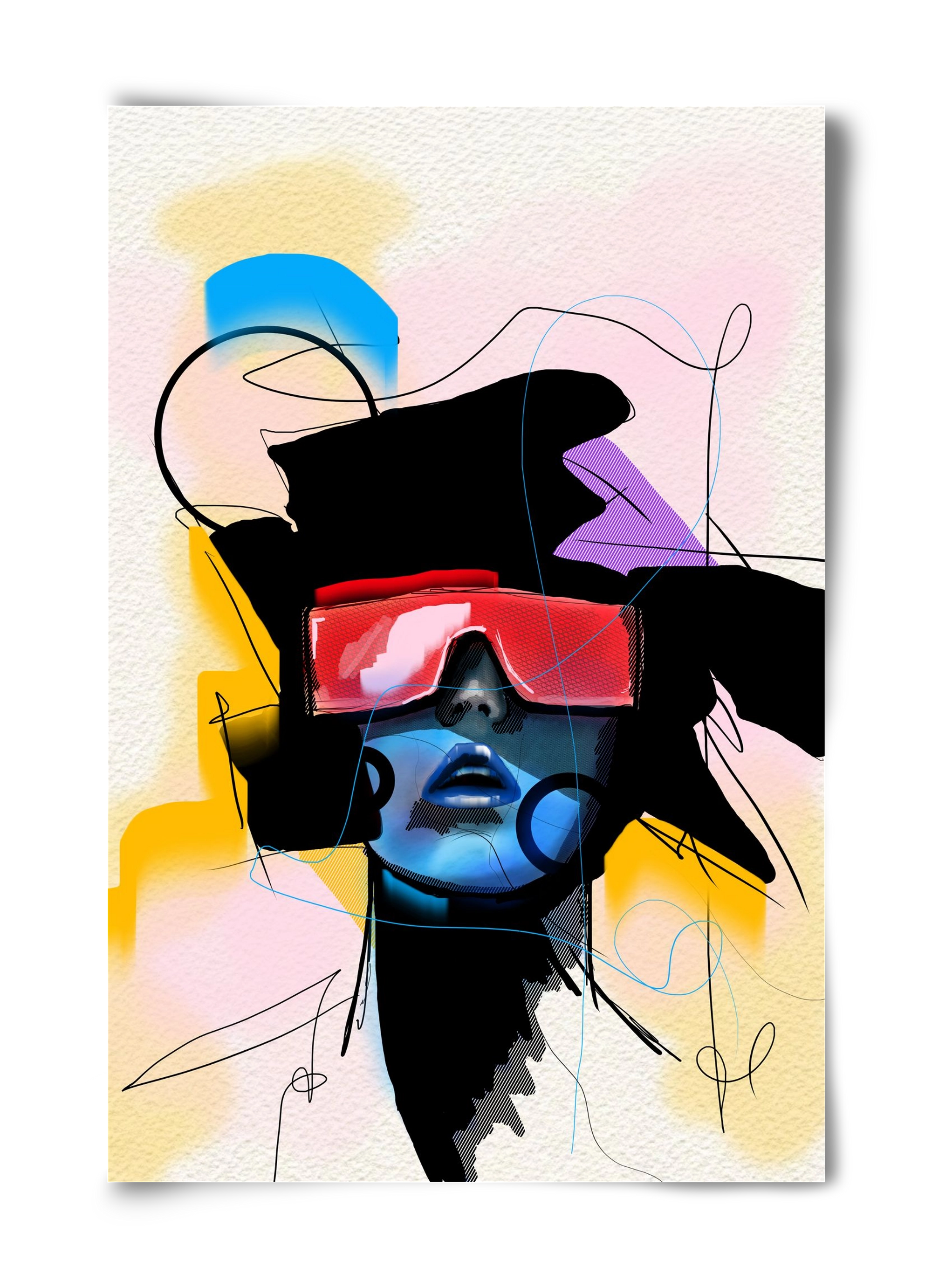 Behind the Visor, 40x60 cm, Keret nélkül