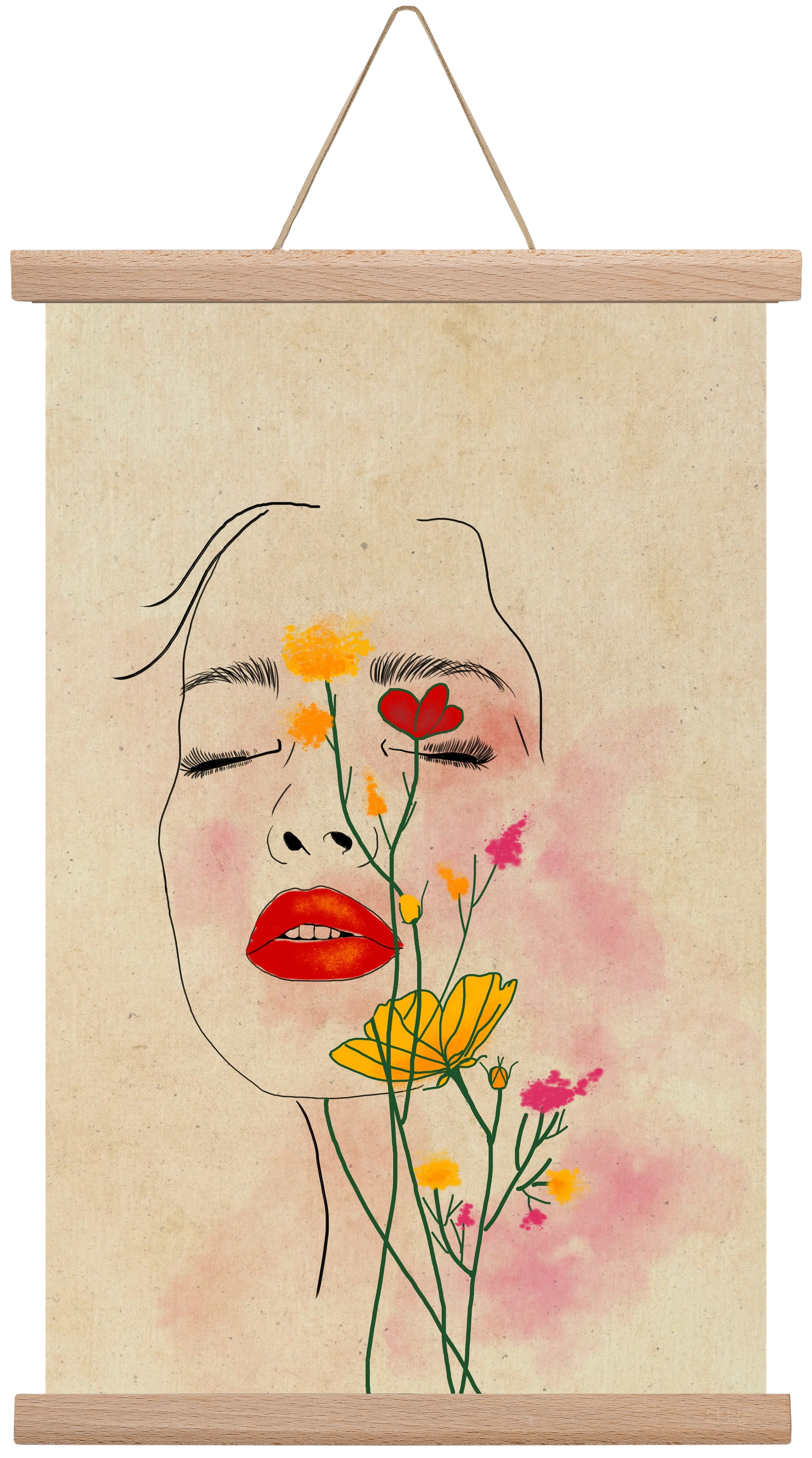 Dream in Bloom, 30x45 cm (30x45 cm), Tölgy akasztó