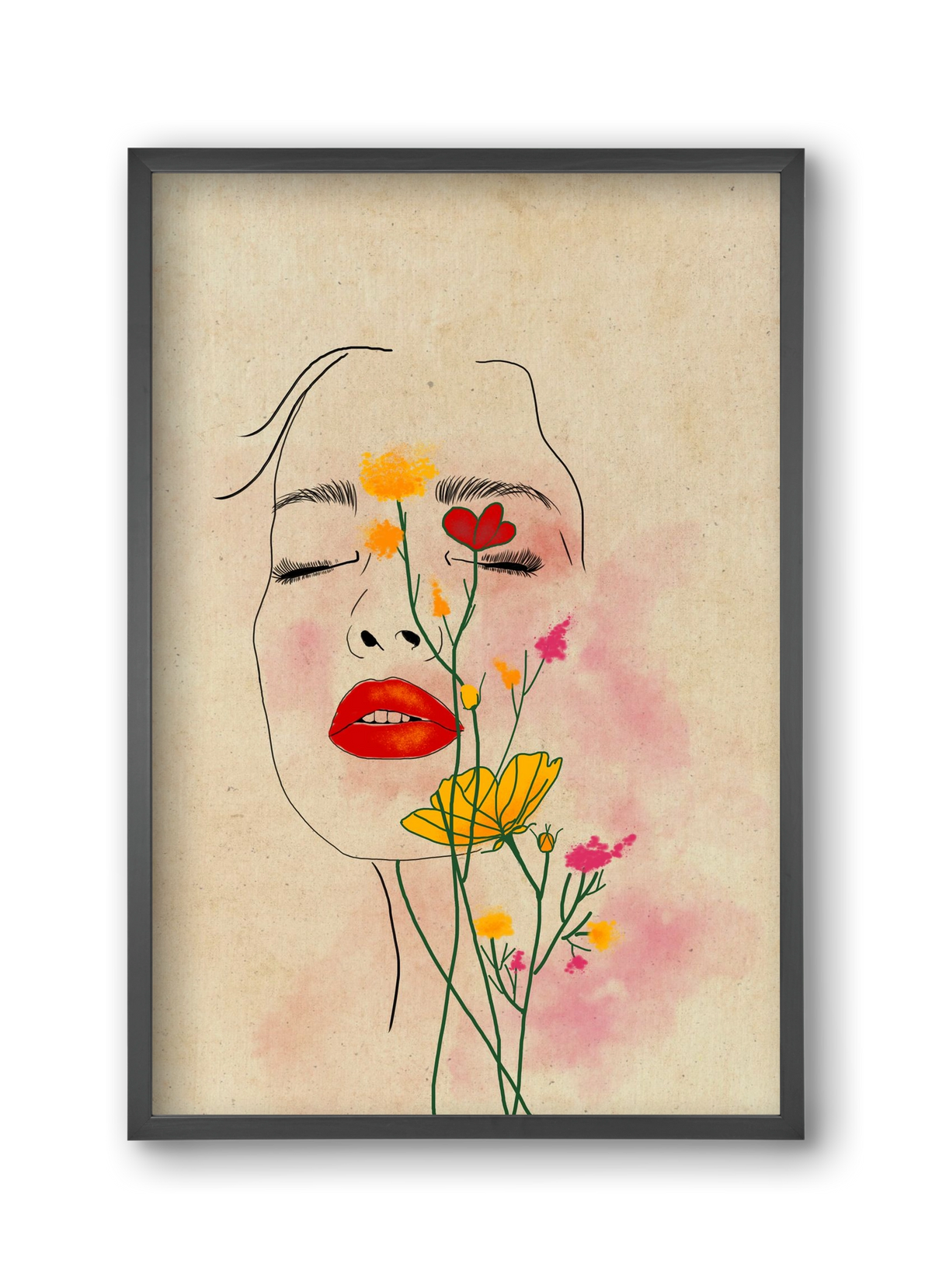 Dream in Bloom, 30x45 cm (30x45 cm), Fekete keret