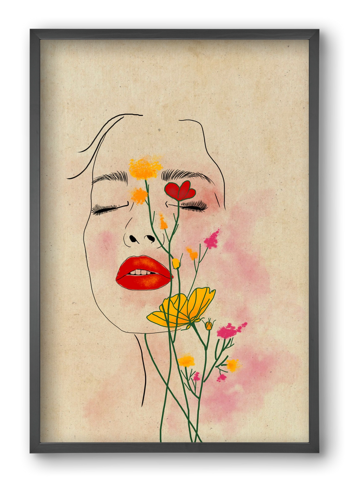 Dream in Bloom, 40x60 cm (40x60 cm), Fekete keret