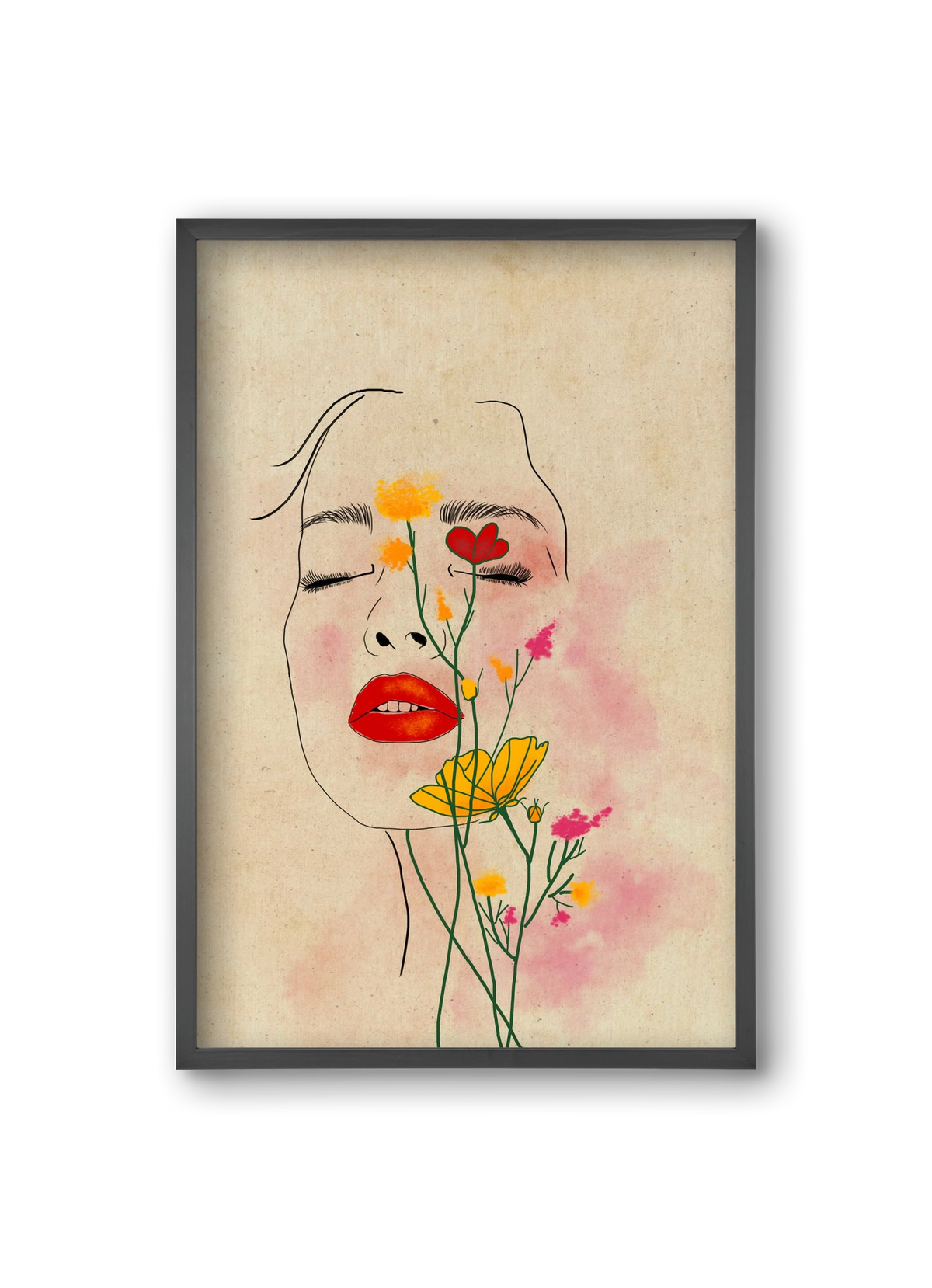 Dream in Bloom, 20x30 cm (20x30 cm), Fekete keret