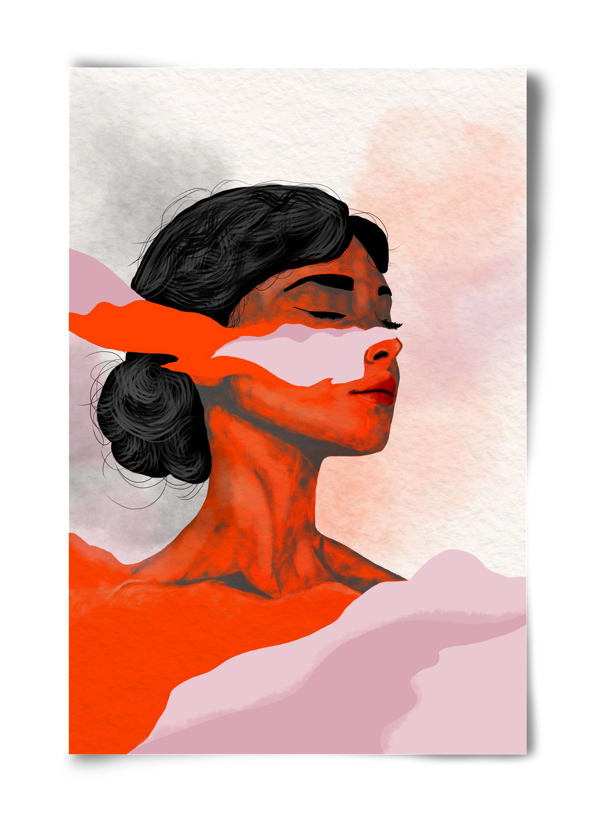 Red Wave, 40x60 cm, Keret nélkül