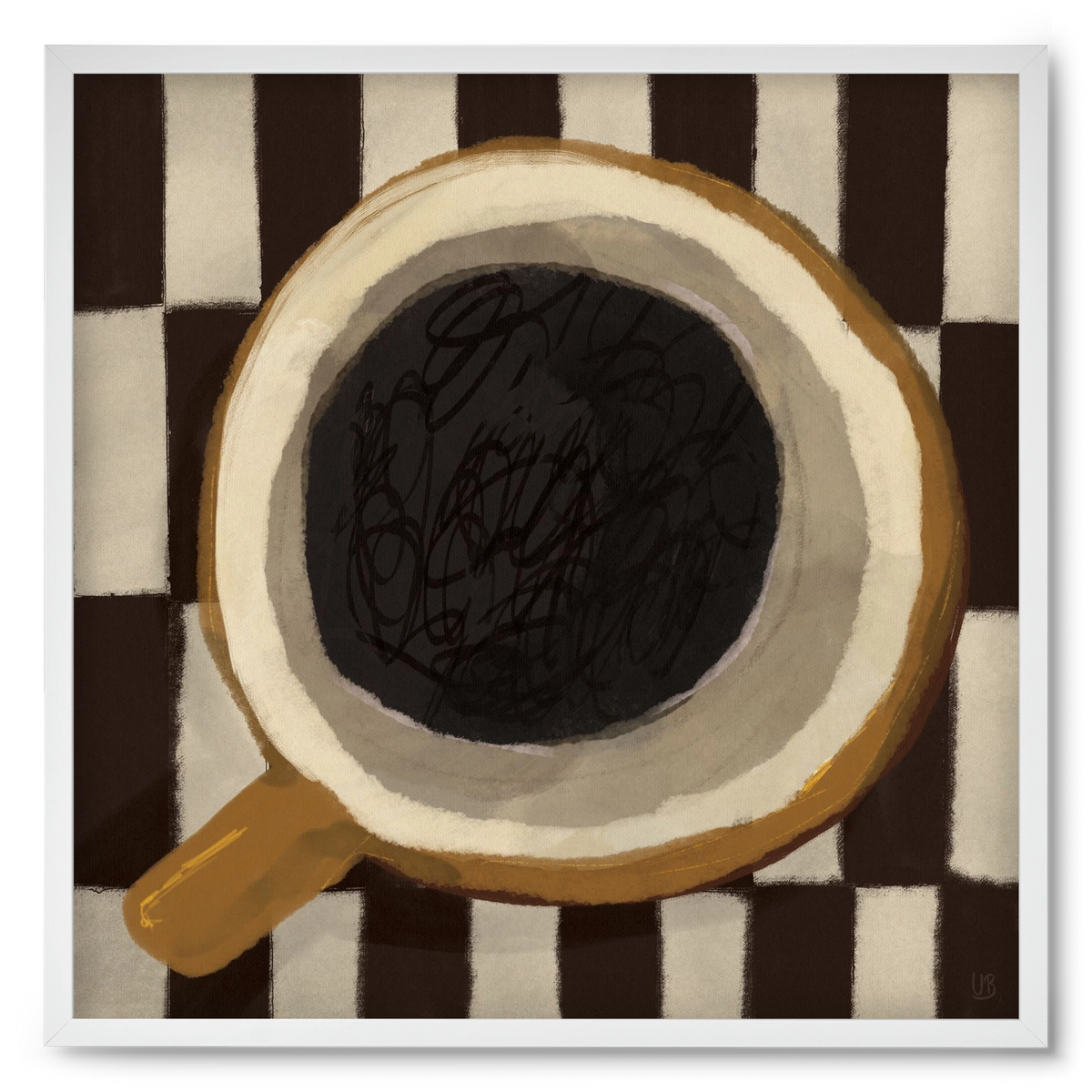 Bean sacrifice, 50x50 cm (50x50 cm), Fehér keret