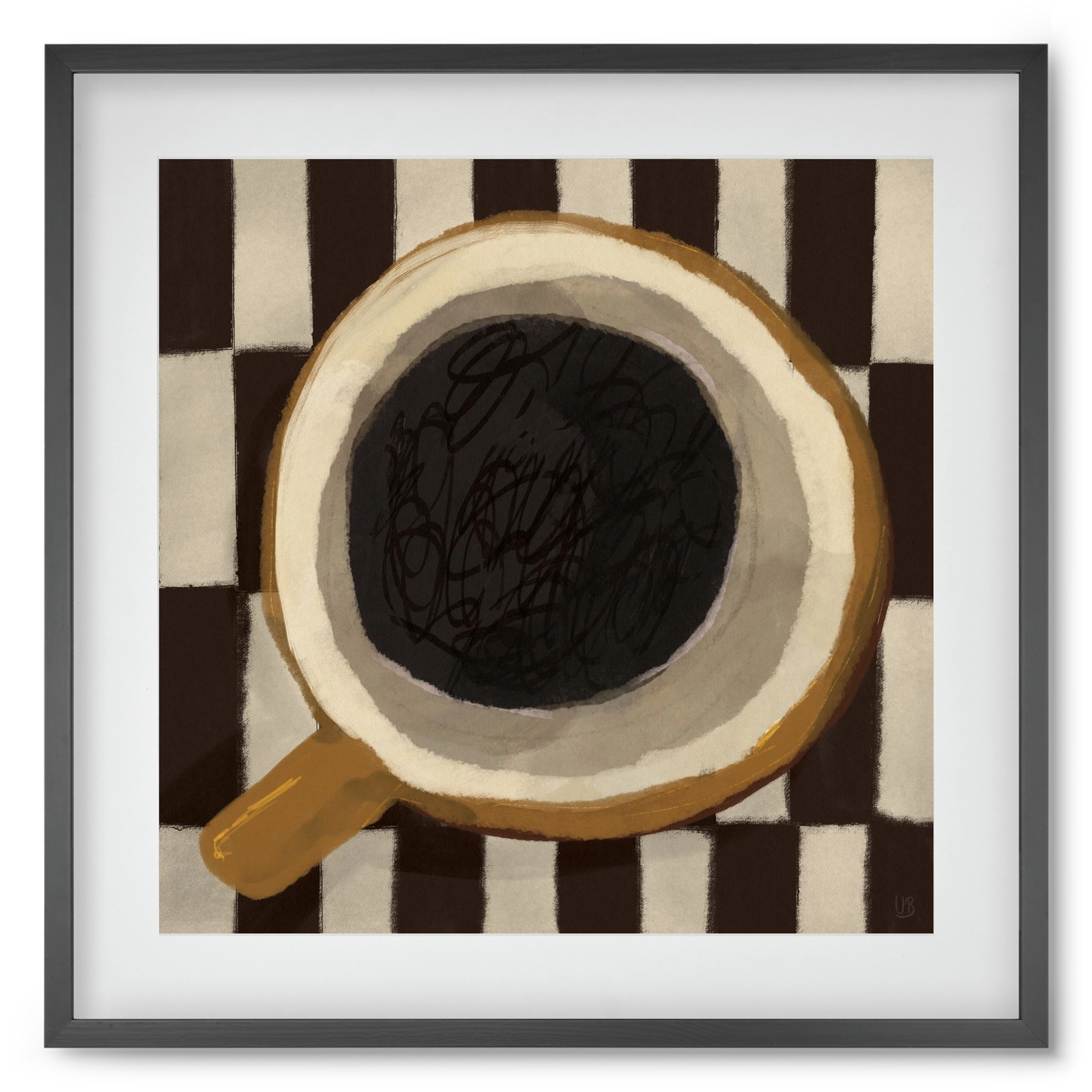 Bean sacrifice, 50x50 cm (40x40 cm), Fekete keret, paszpartuval