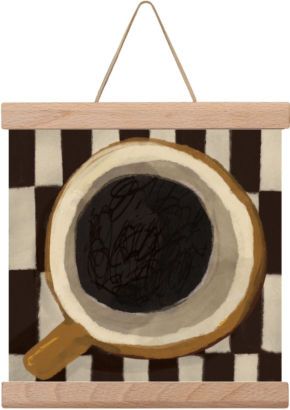 Bean sacrifice, 20x20 cm (20x20 cm), Tölgy akasztó