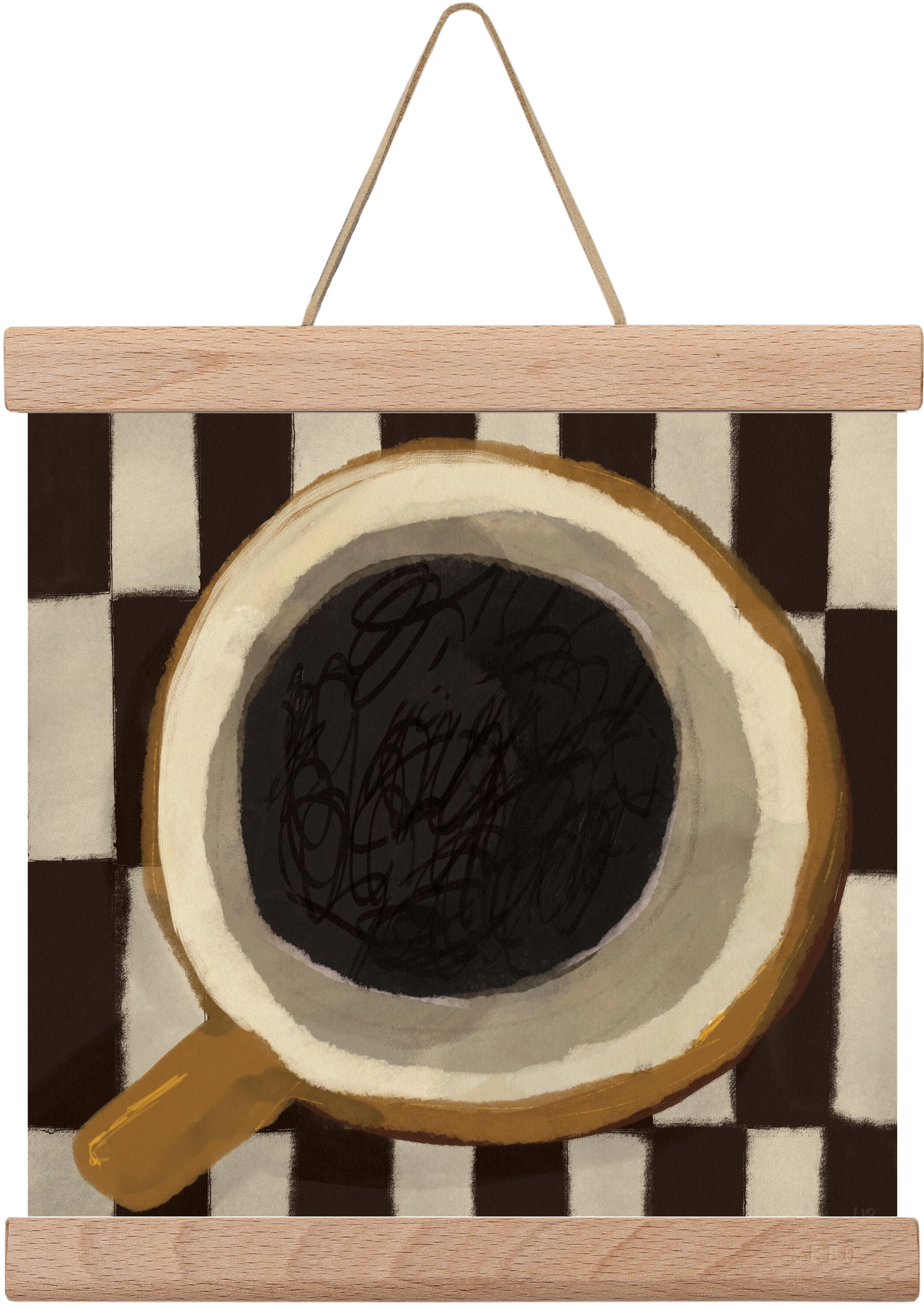 Bean sacrifice, 20x20 cm (20x20 cm), Tölgy akasztó