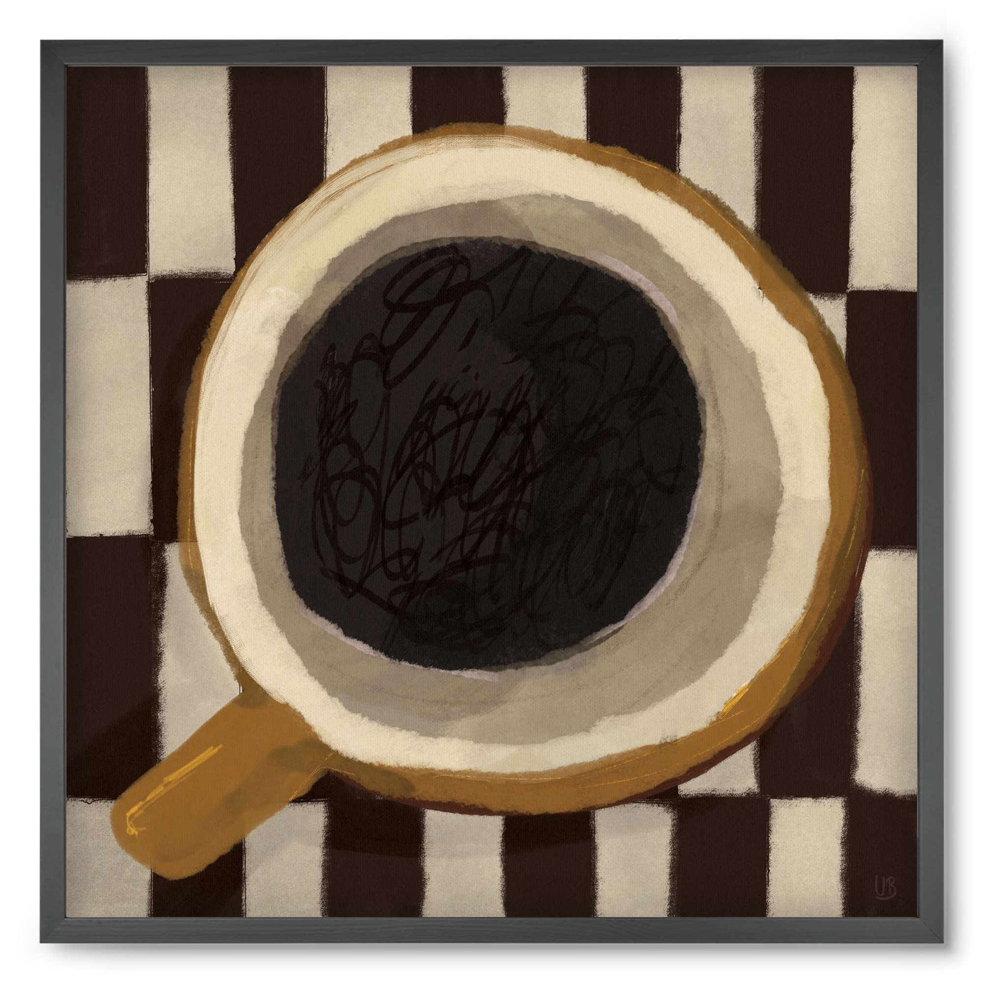 Bean sacrifice, 50x50 cm (50x50 cm), Fekete keret