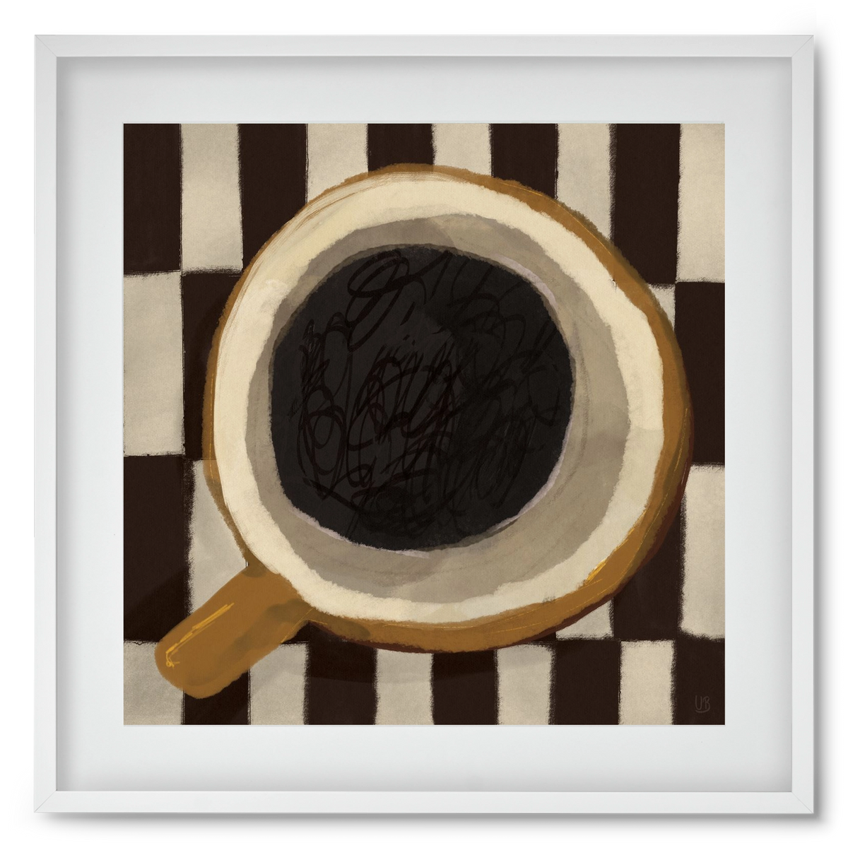 Bean sacrifice, 50x50 cm (40x40 cm), Fehér keret, paszpartuval