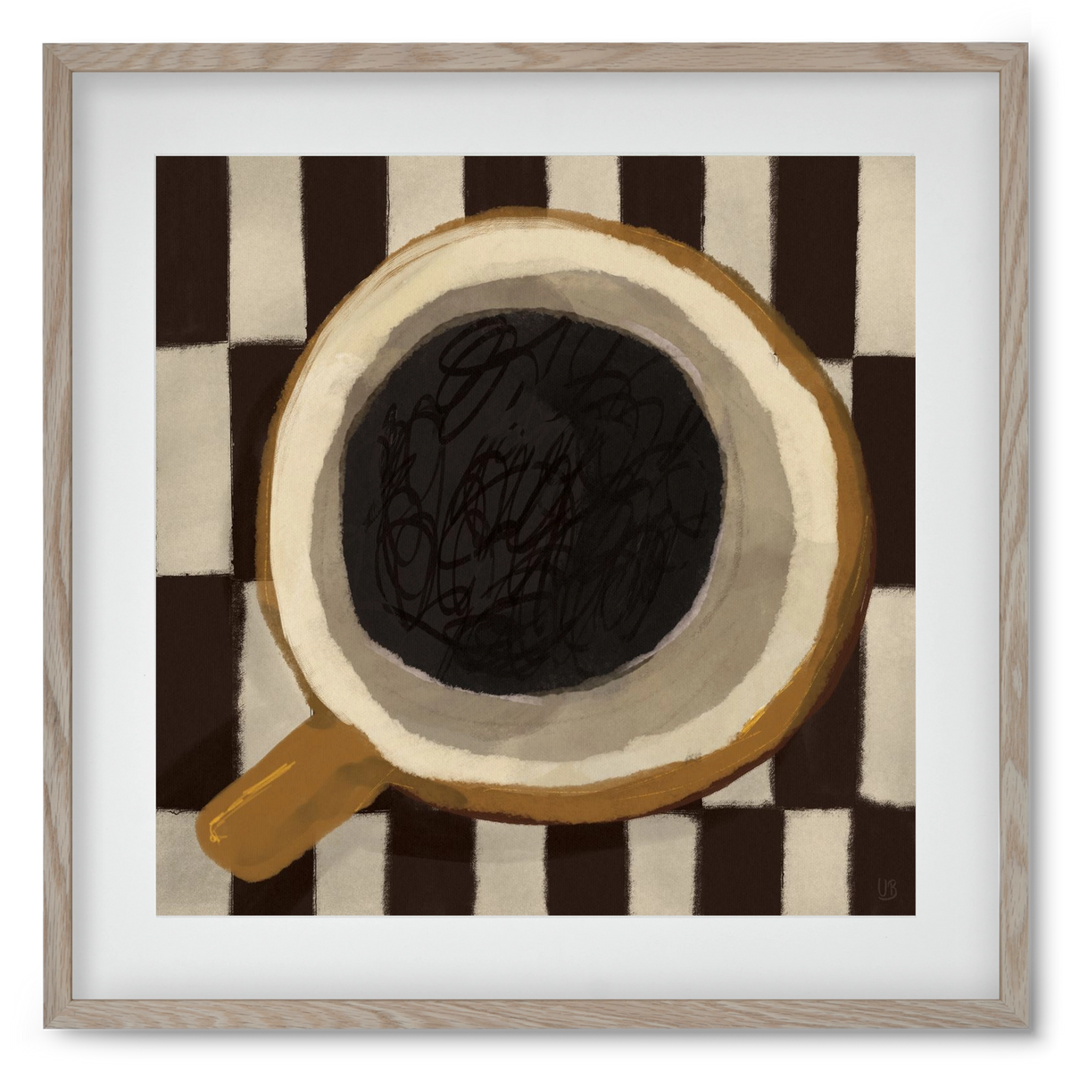 Bean sacrifice, 50x50 cm (40x40 cm), Tölgy keret, paszpartuval