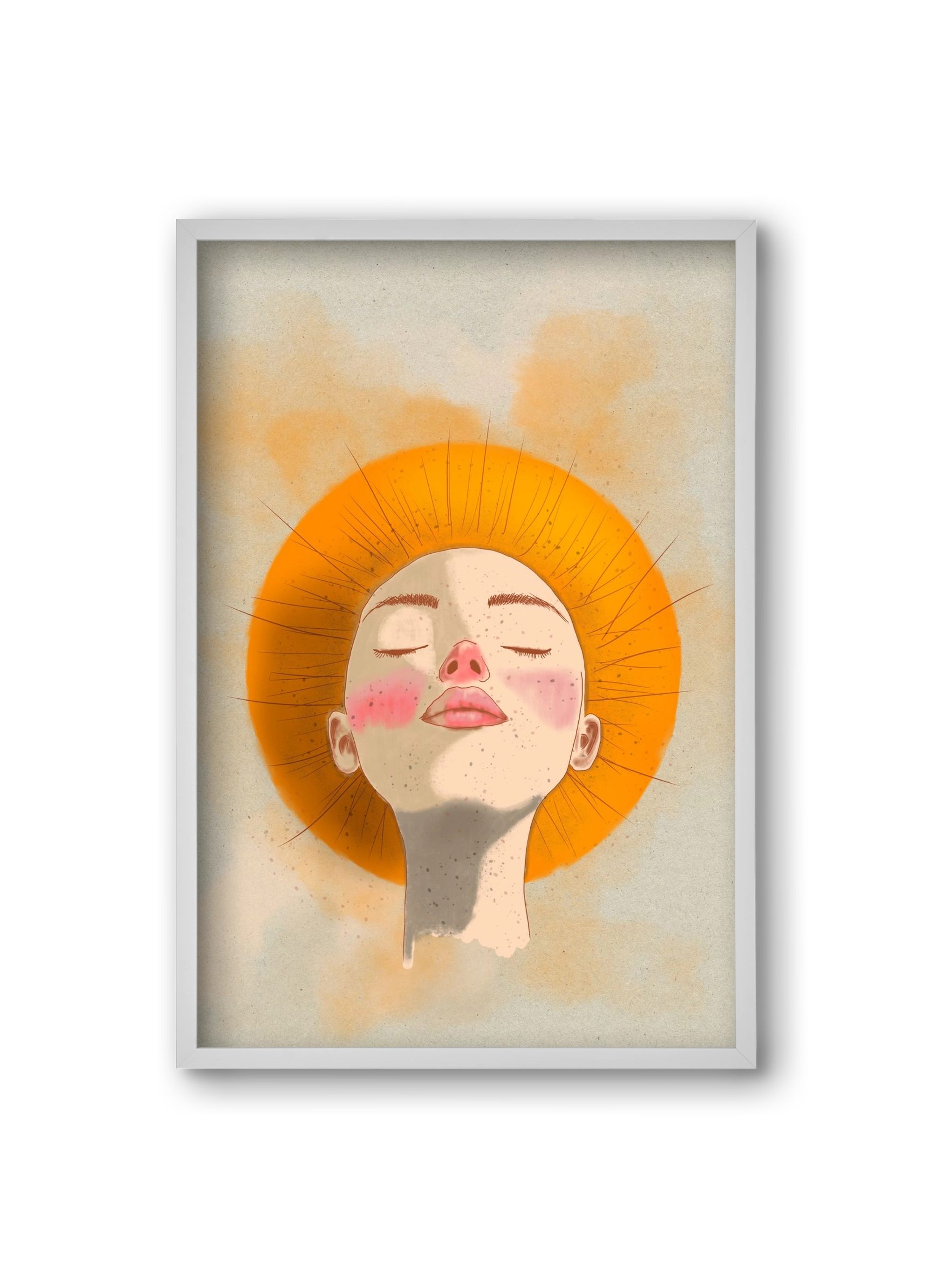 Golden Halo, 20x30 cm (20x30 cm), Fehér keret