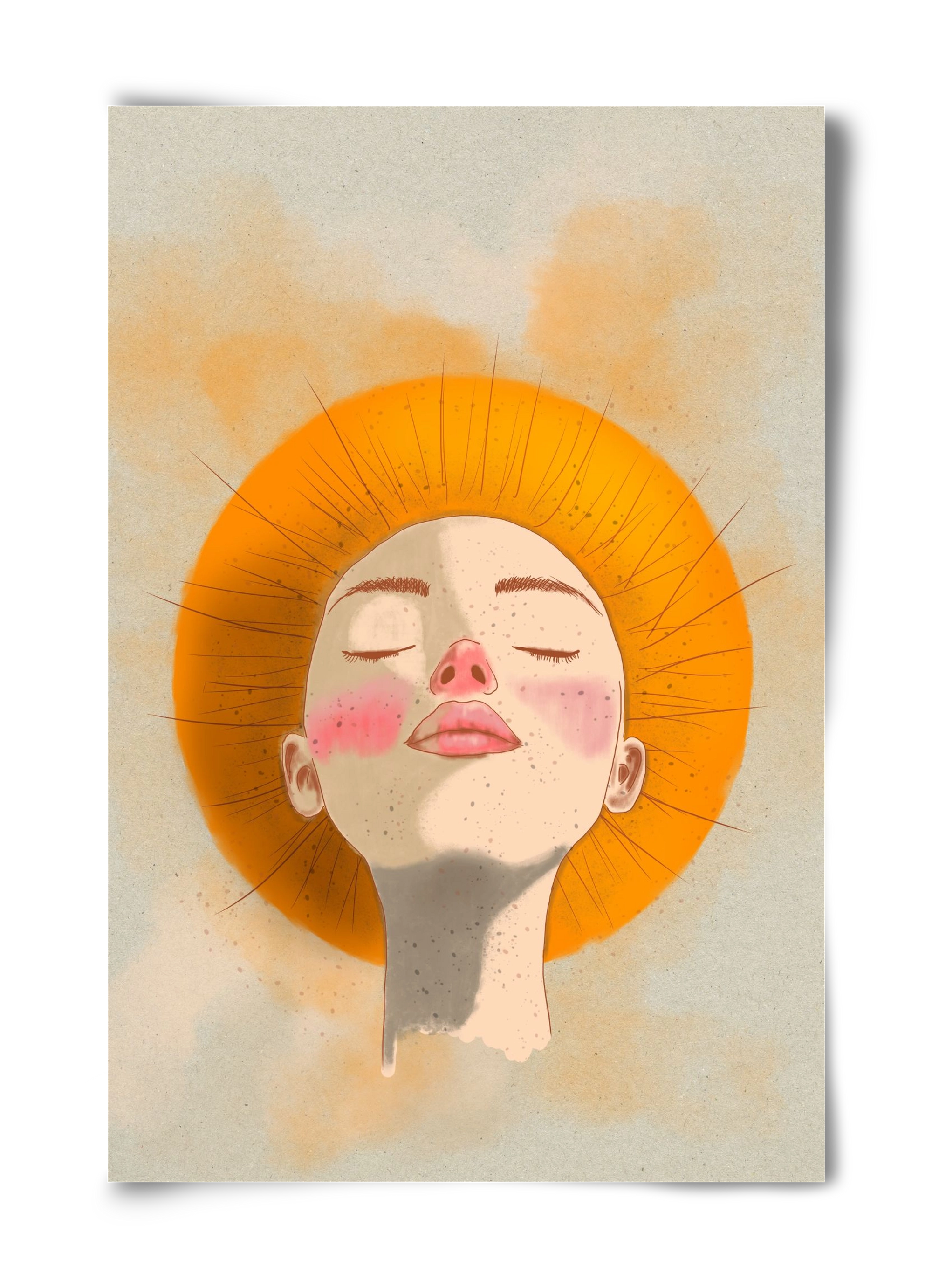 Golden Halo, 40x60 cm, Keret nélkül