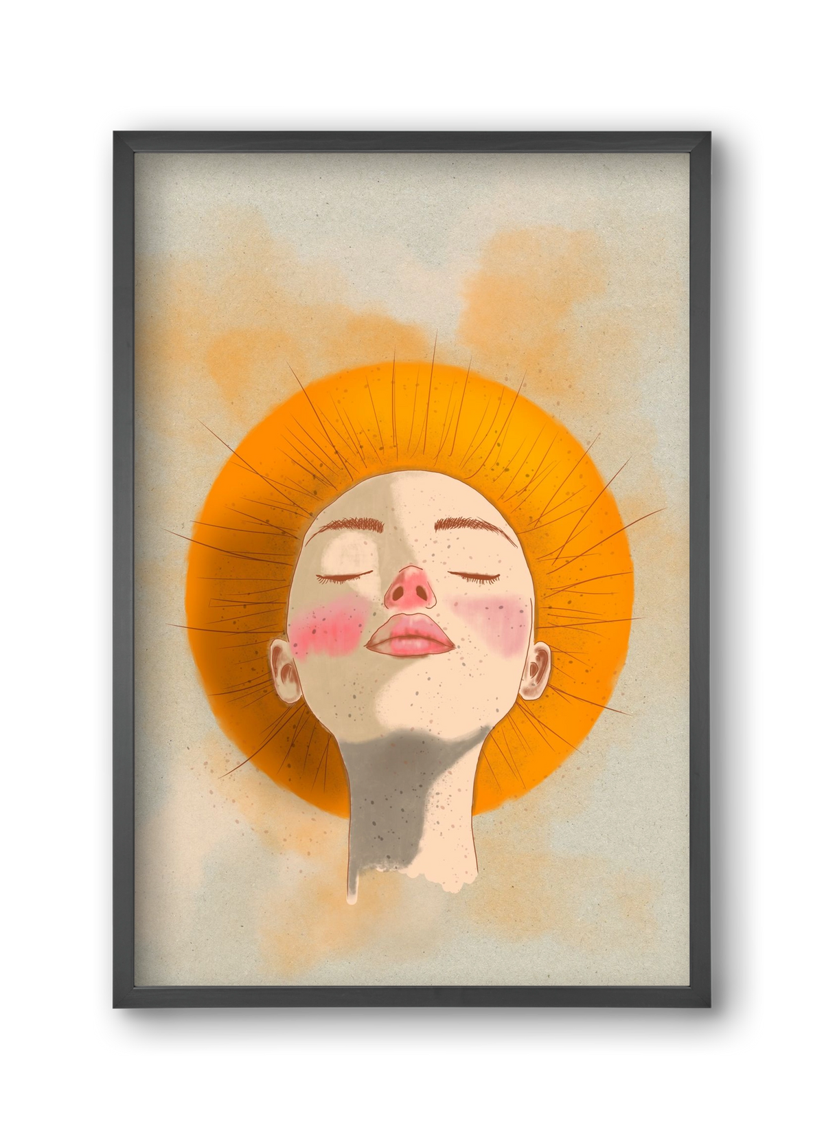 Golden Halo, 30x45 cm (30x45 cm), Fekete keret