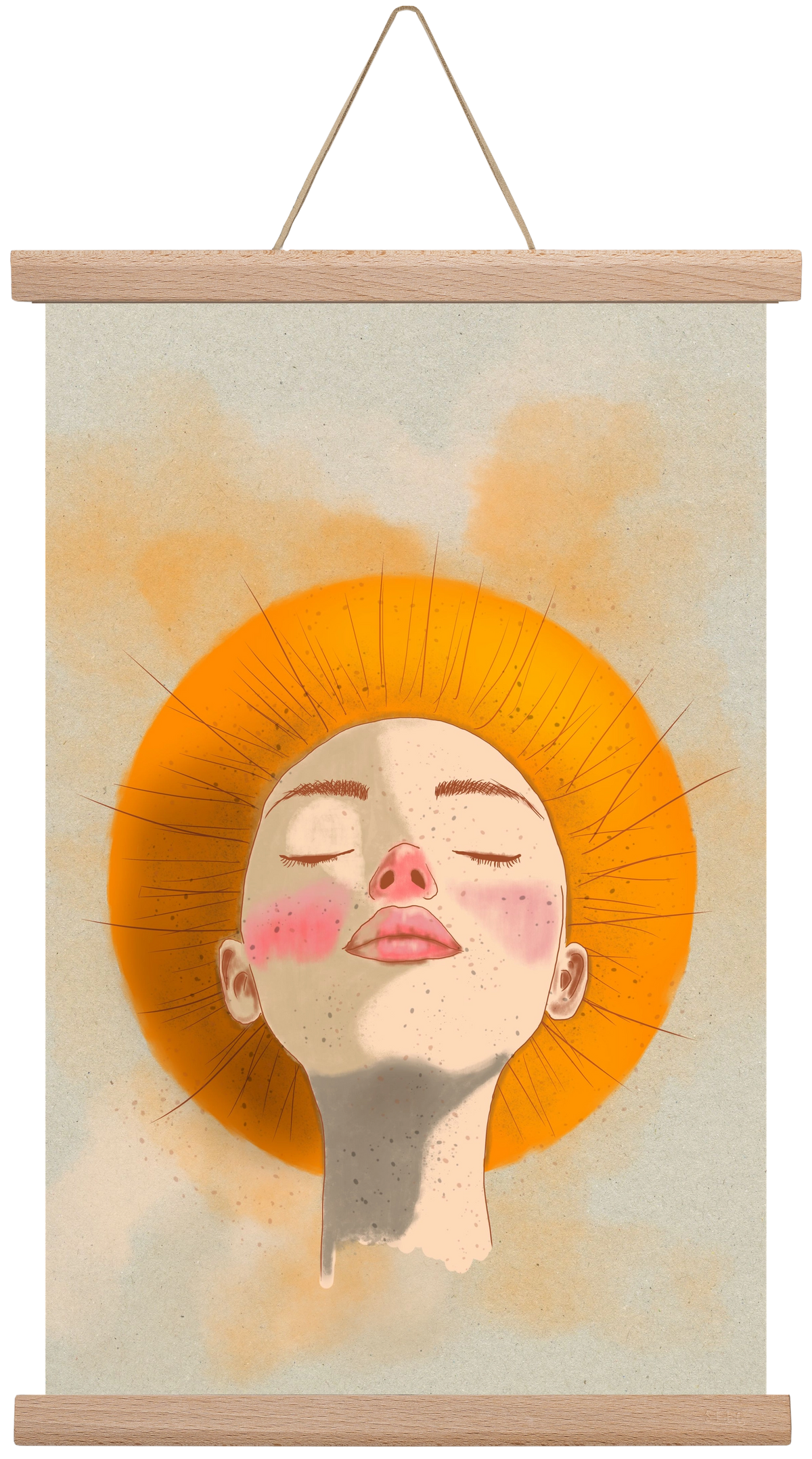 Golden Halo, 30x45 cm (30x45 cm), Tölgy akasztó
