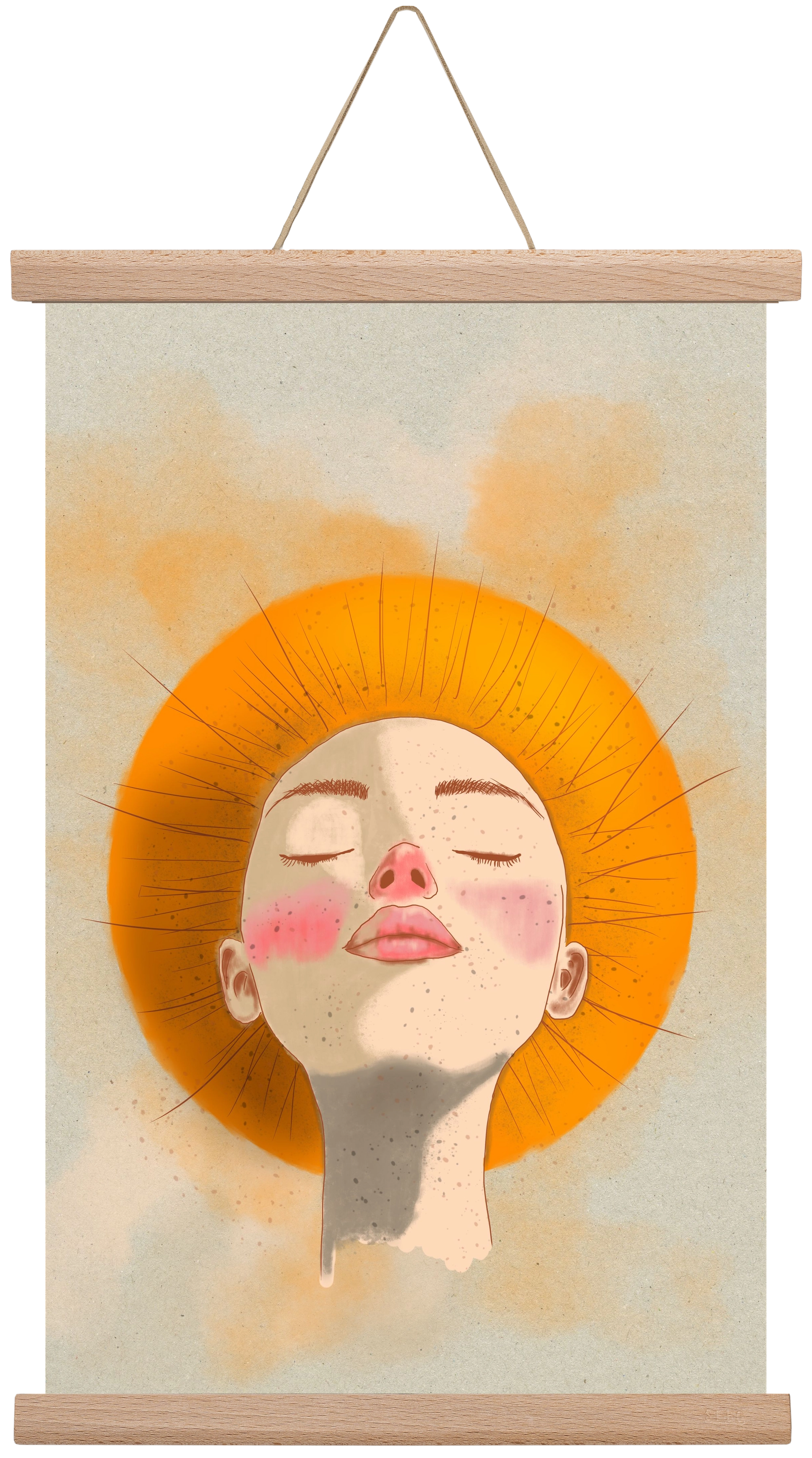 Golden Halo, 30x45 cm (30x45 cm), Tölgy akasztó