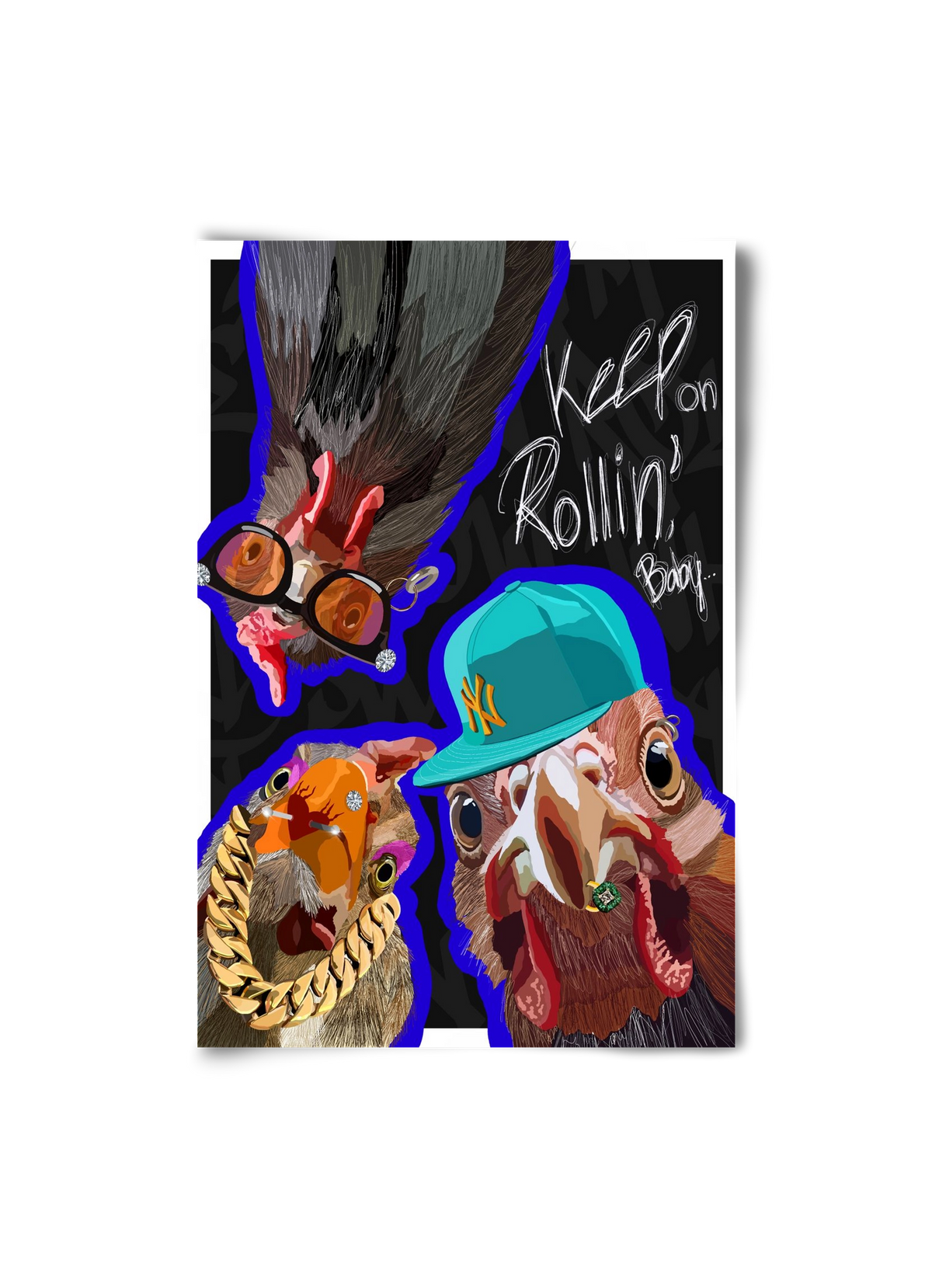 Keep on rollin', baby, 20x30 cm, Keret nélkül