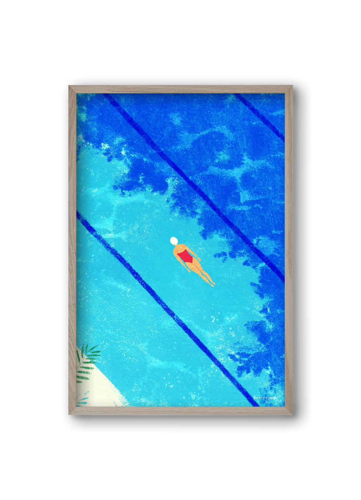Calm below the surface, 20x30 cm (20x30 cm), Tölgy keret