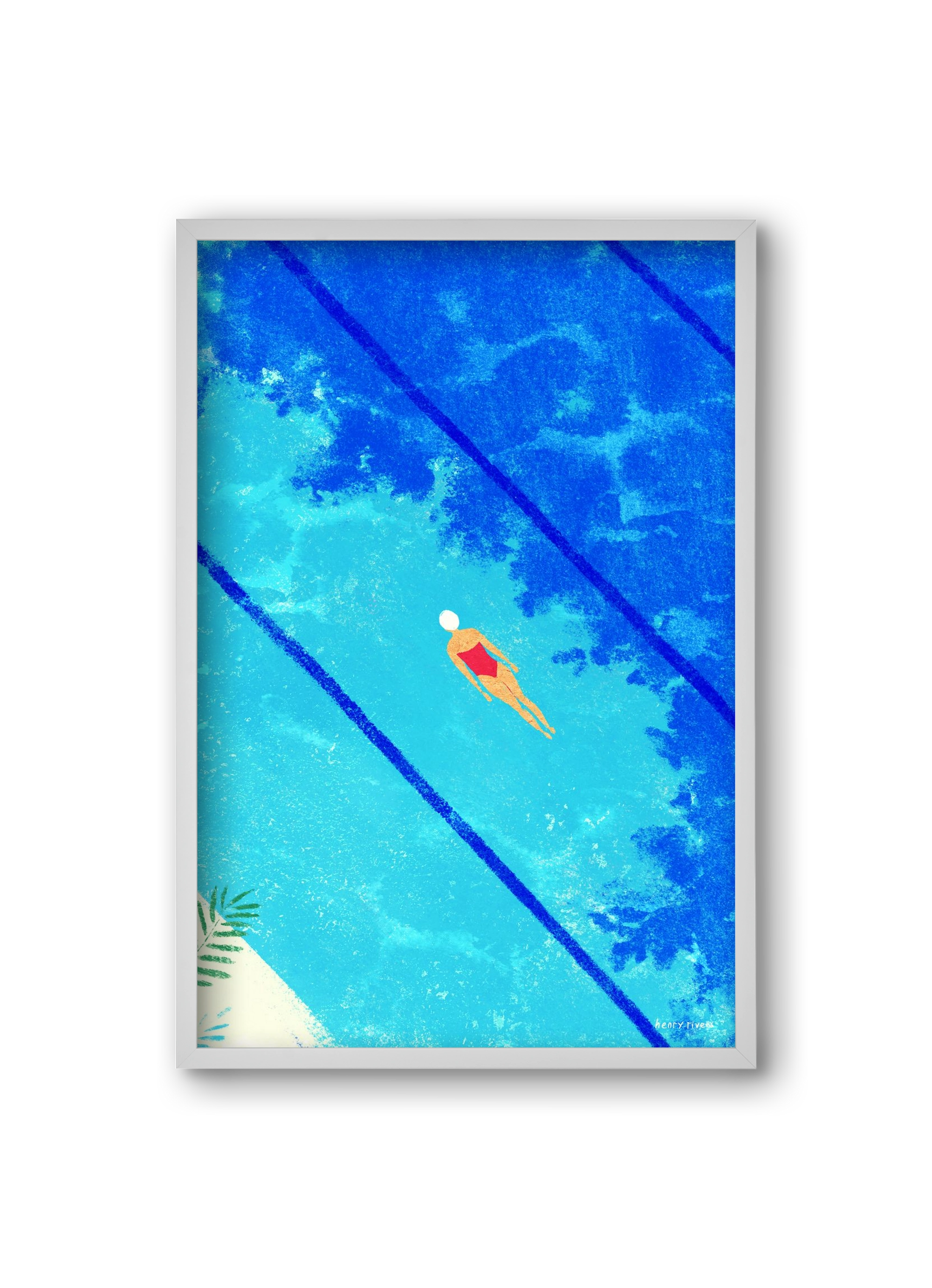 Calm below the surface, 20x30 cm (20x30 cm), Fehér keret