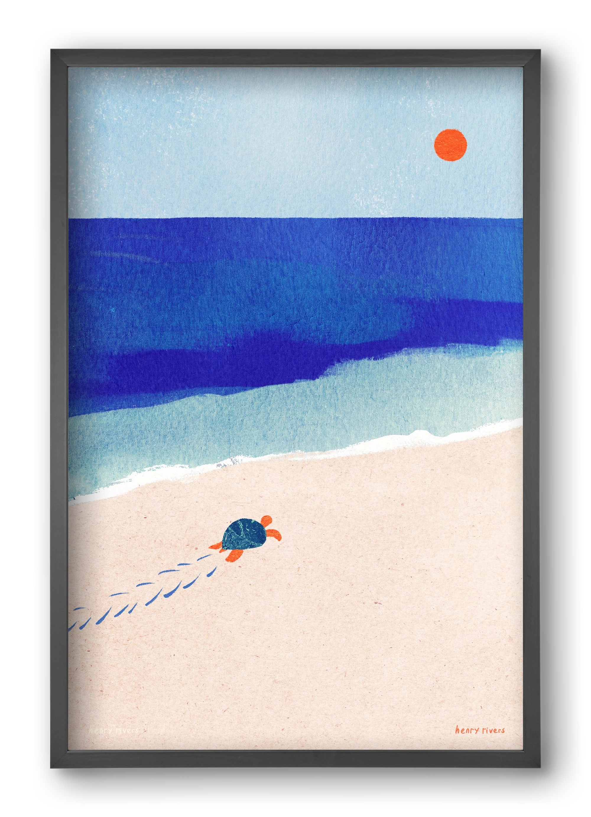 Following the sun, 40x60 cm (40x60 cm), Fekete keret