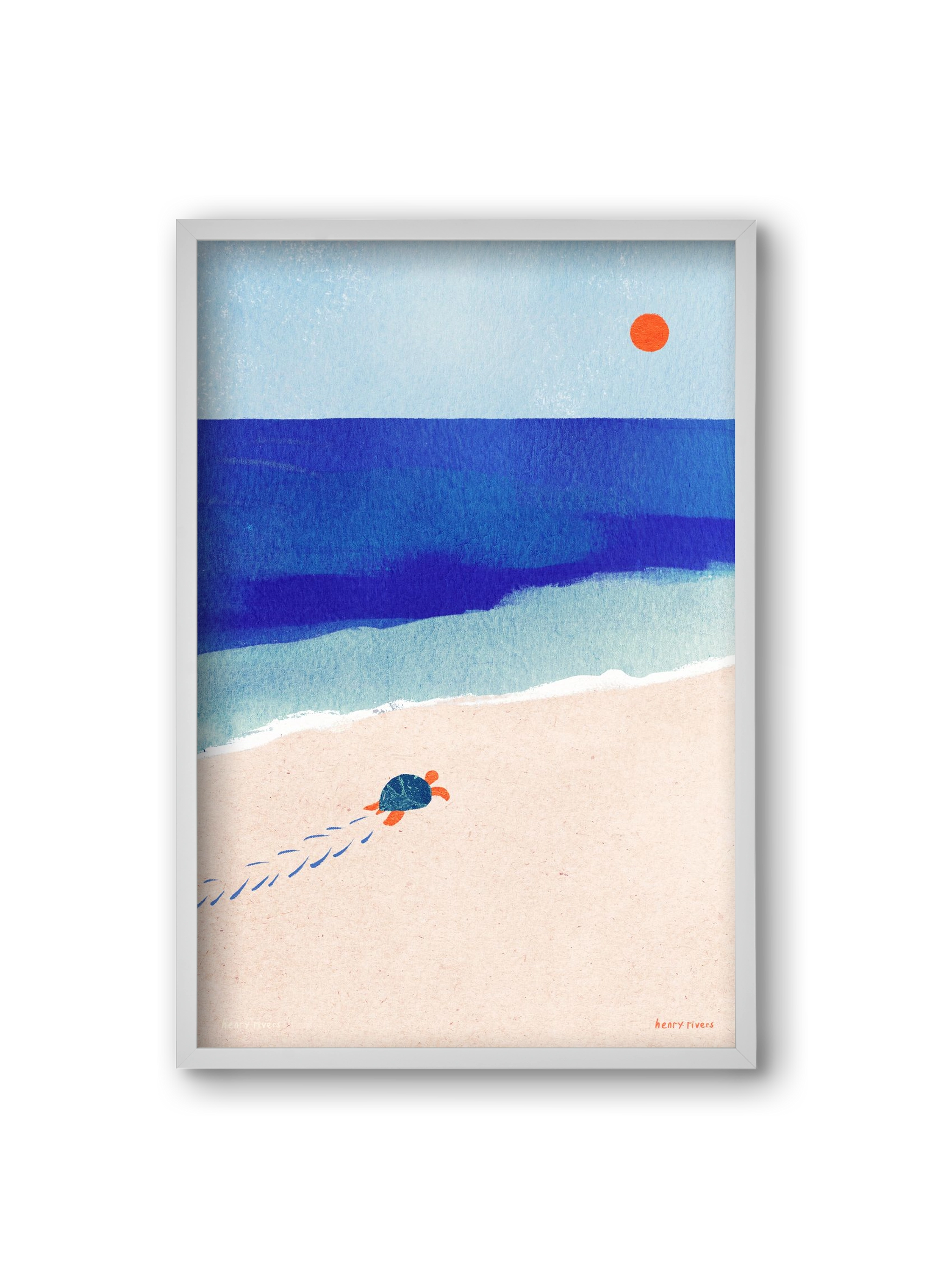 Following the sun, 20x30 cm (20x30 cm), Fehér keret