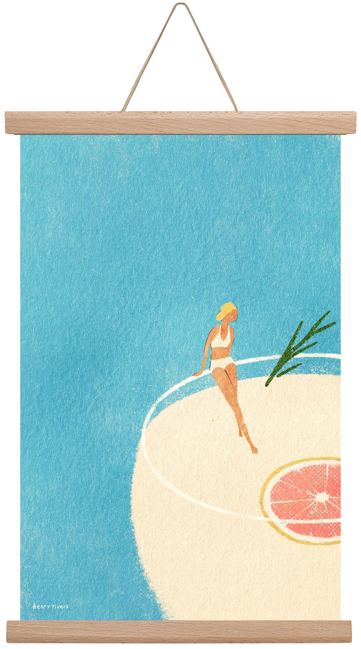 Gin and Tonic, 30x45 cm (30x45 cm), Tölgy akasztó