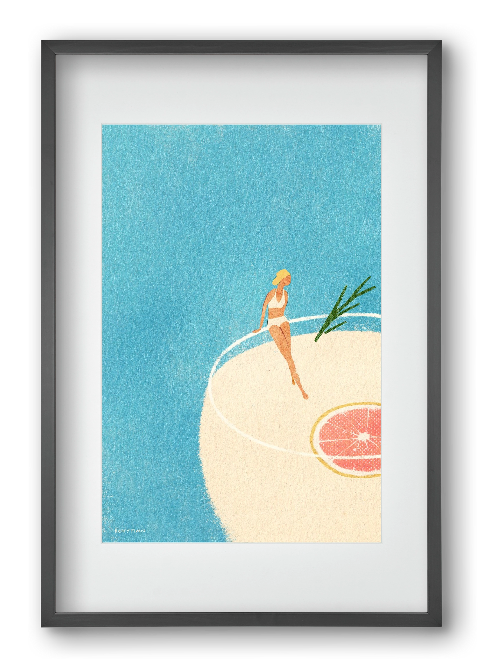 Gin and Tonic, 40x60 cm (30x45 cm), Fekete keret, paszpartuval