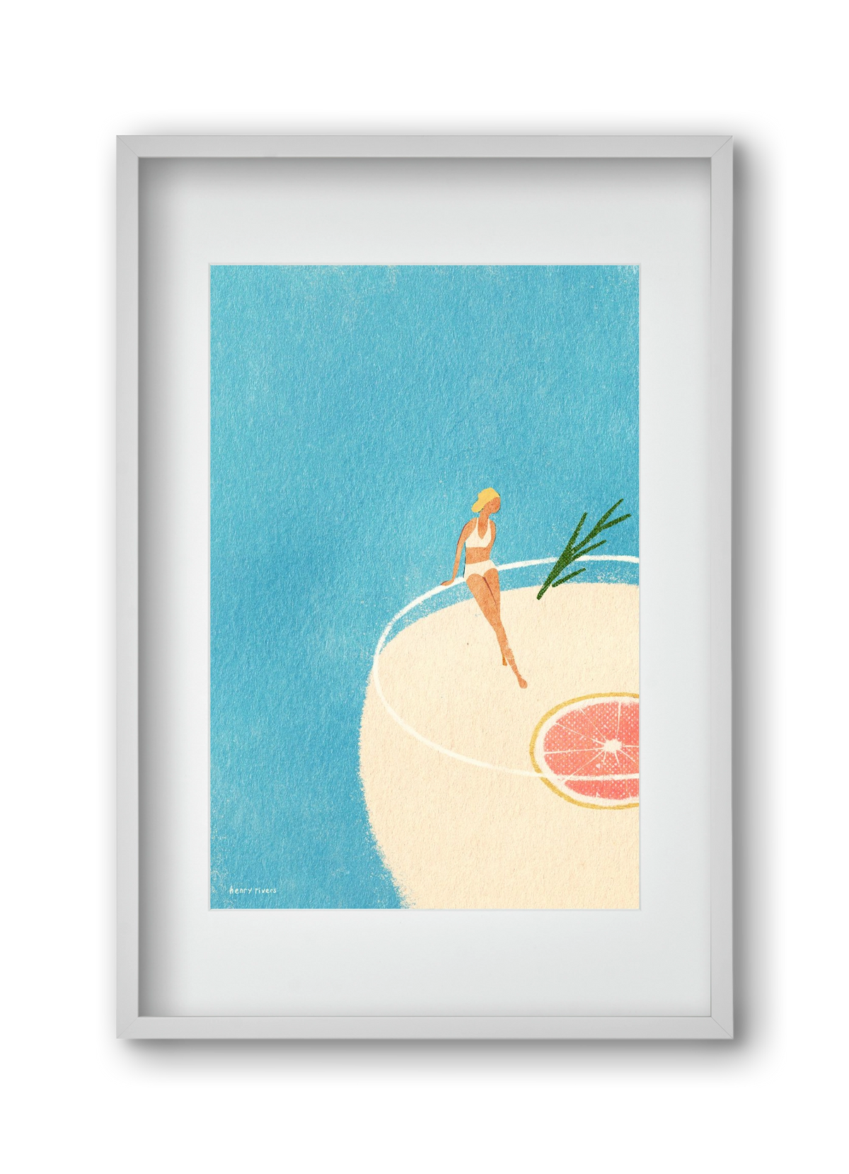 Gin and Tonic, 30x45 cm (20x30 cm), Fehér keret, paszpartuval