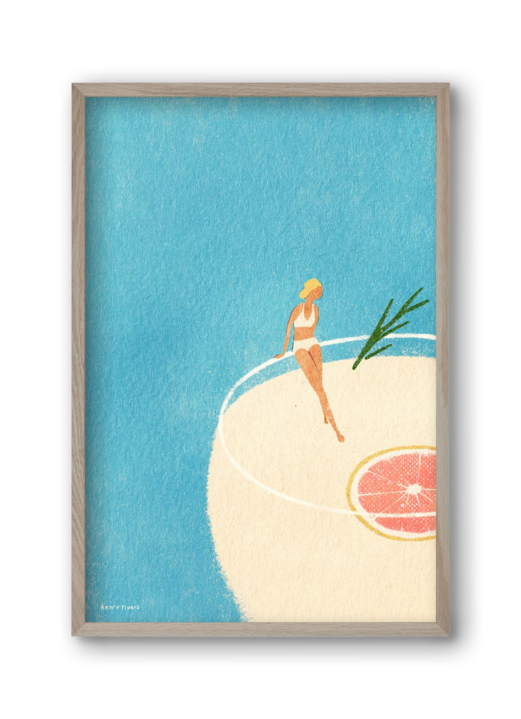 Gin and Tonic, 30x45 cm (30x45 cm), Tölgy keret
