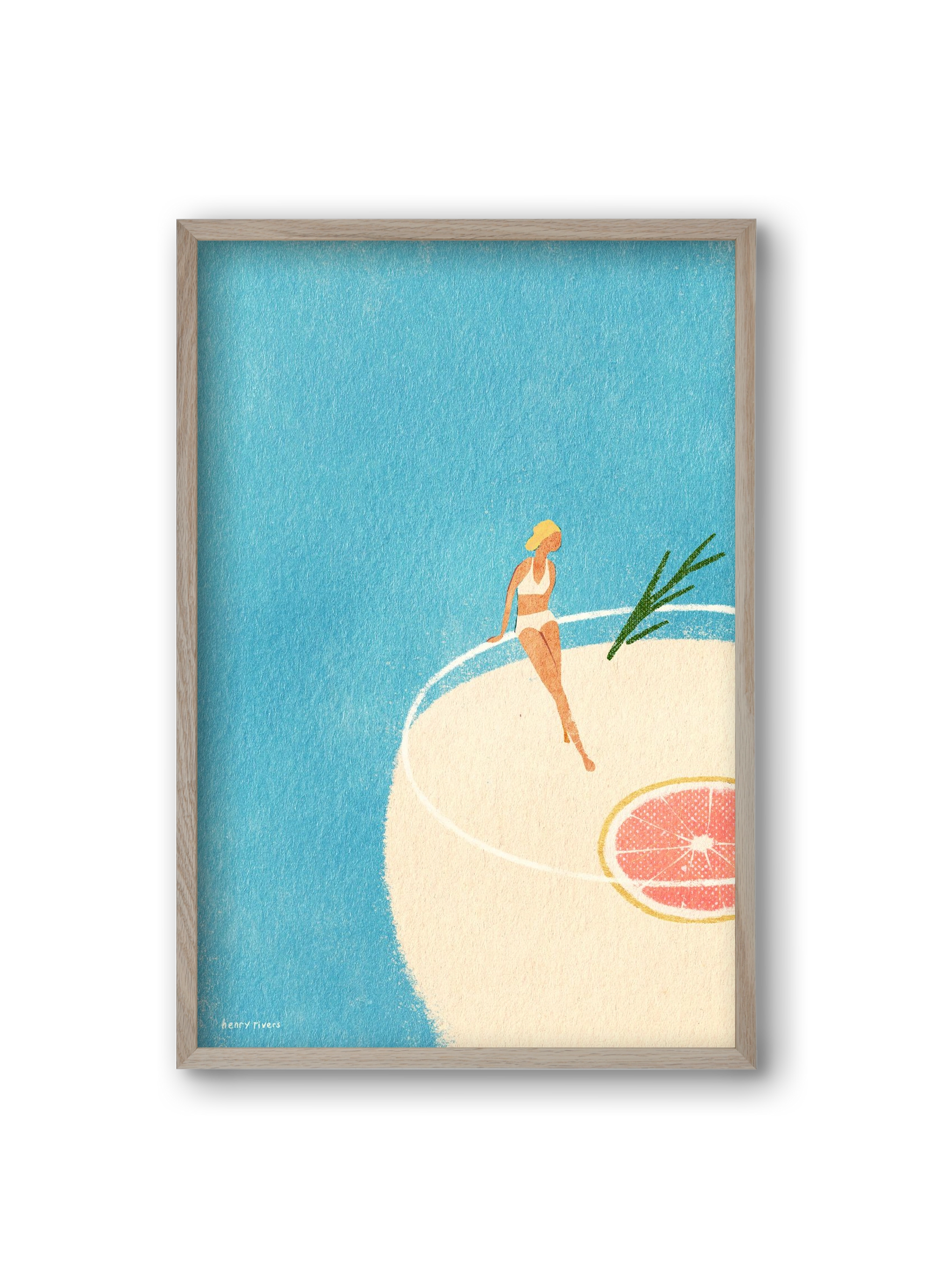 Gin and Tonic, 20x30 cm (20x30 cm), Tölgy keret