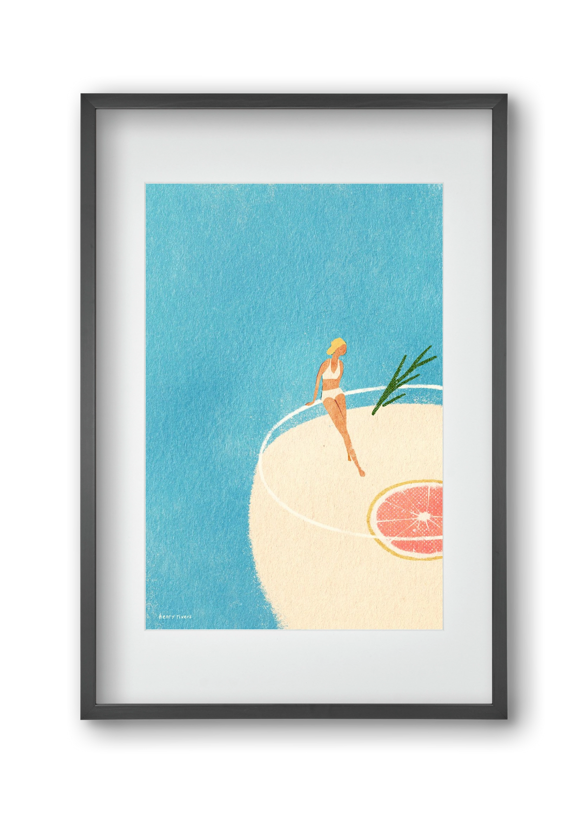 Gin and Tonic, 30x45 cm (20x30 cm), Fekete keret, paszpartuval