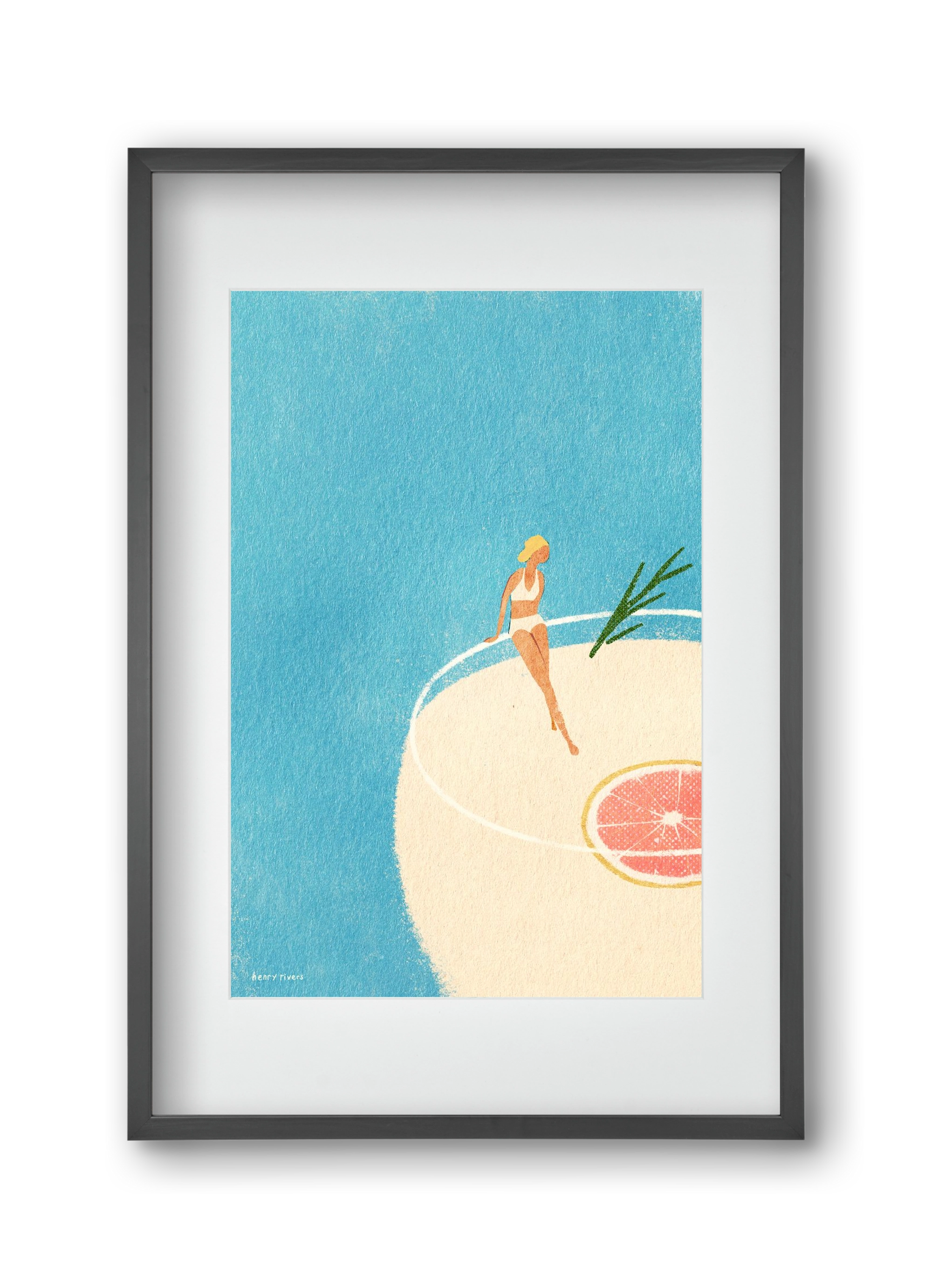Gin and Tonic, 30x45 cm (20x30 cm), Fekete keret, paszpartuval