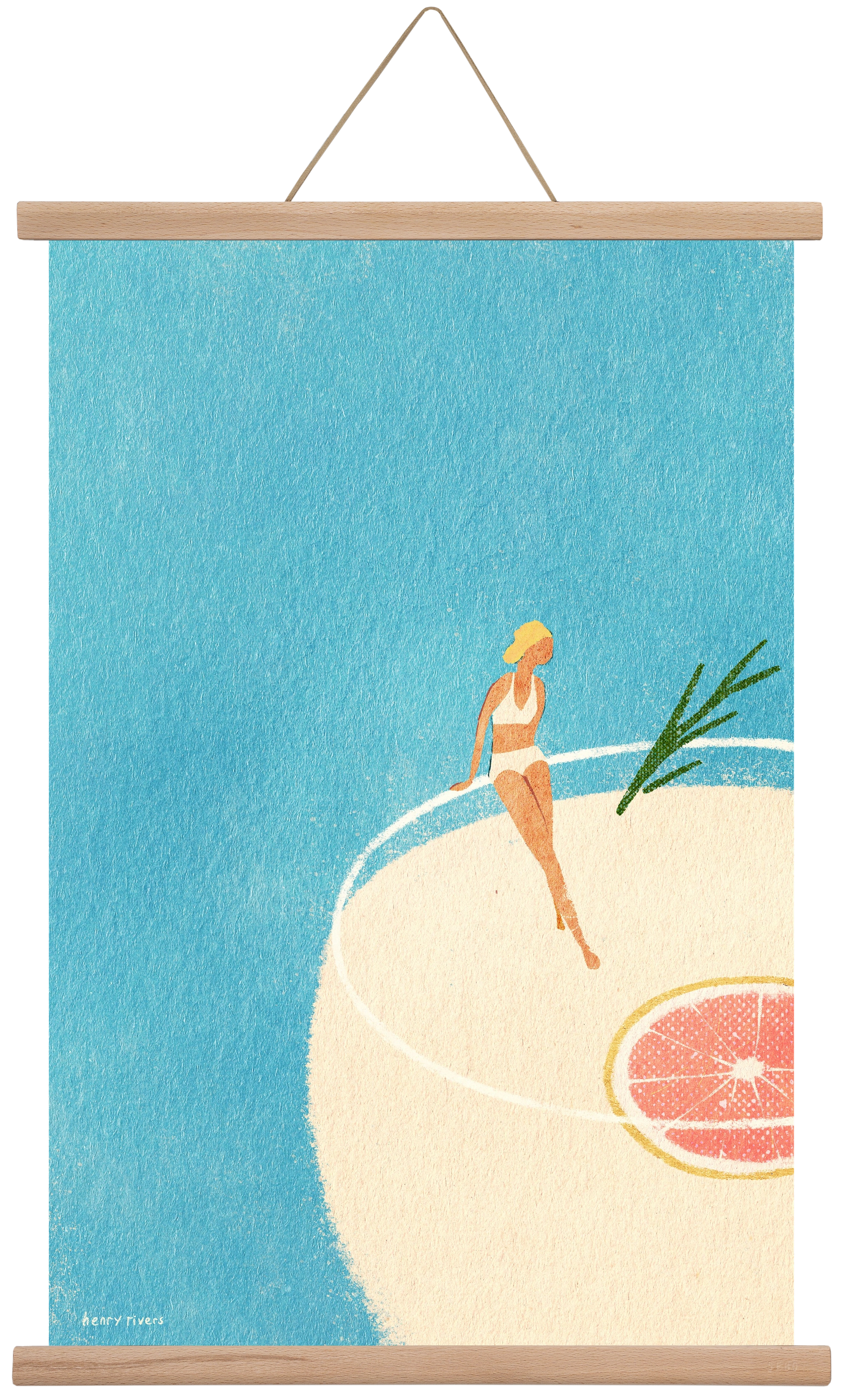 Gin and Tonic, 40x60 cm (40x60 cm), Tölgy akasztó
