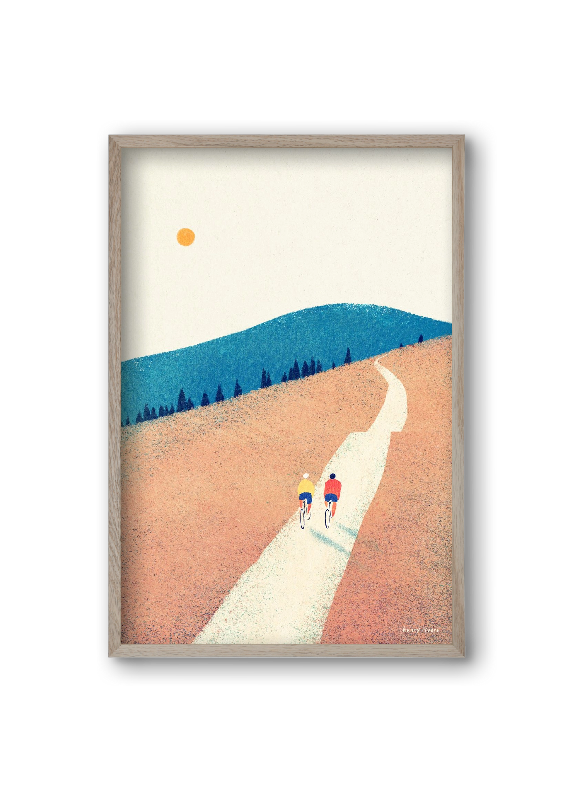 Heatwave cycle, 20x30 cm (20x30 cm), Tölgy keret