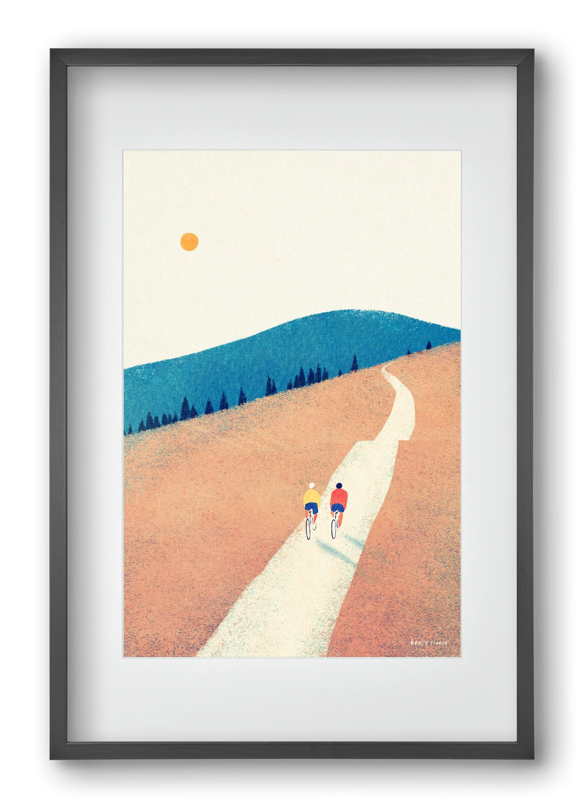 Heatwave cycle, 40x60 cm (30x45 cm), Fekete keret, paszpartuval