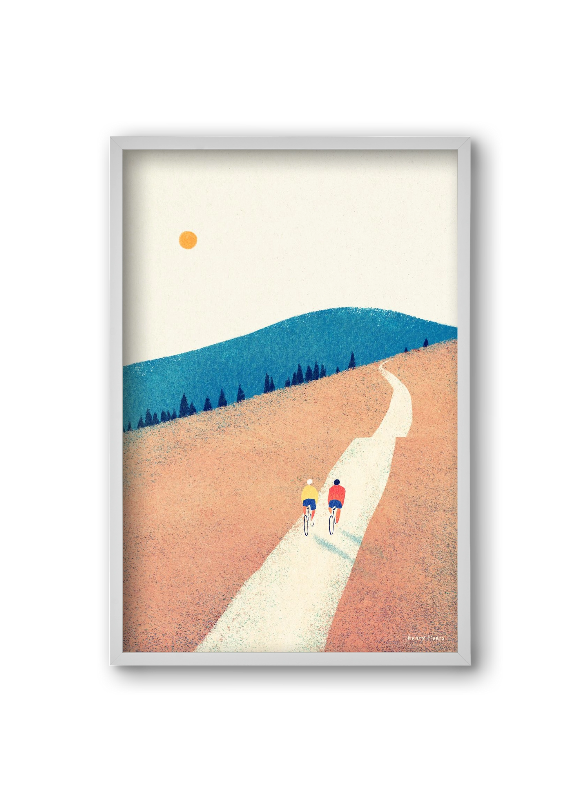 Heatwave cycle, 20x30 cm (20x30 cm), Fehér keret