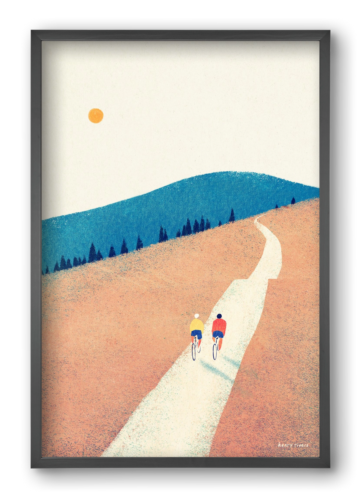 Heatwave cycle, 40x60 cm (40x60 cm), Fekete keret