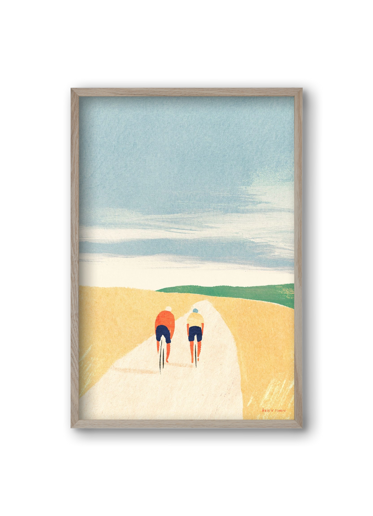 Cycle Buddies, 20x30 cm (20x30 cm), Tölgy keret