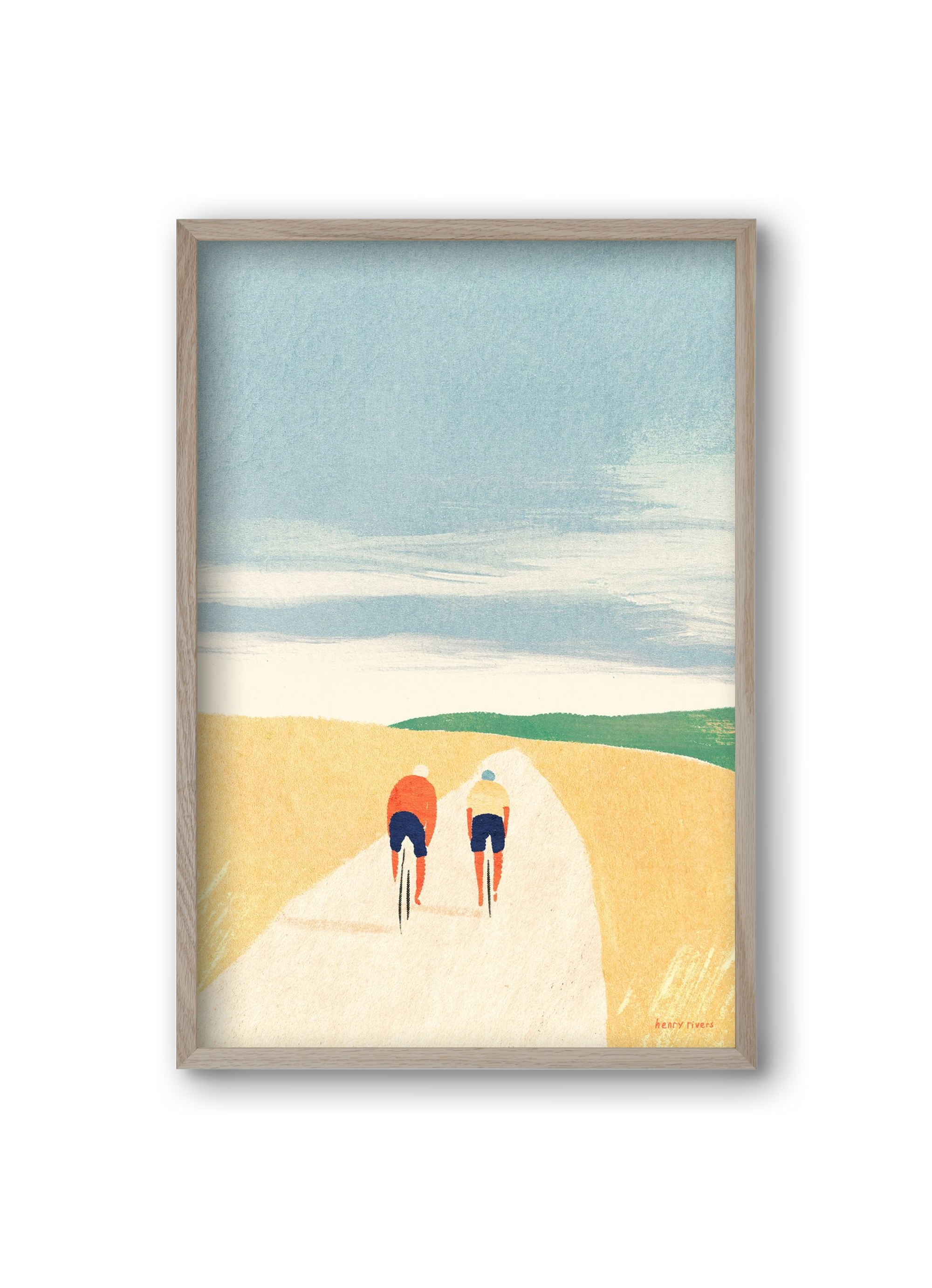 Cycle Buddies, 20x30 cm (20x30 cm), Tölgy keret