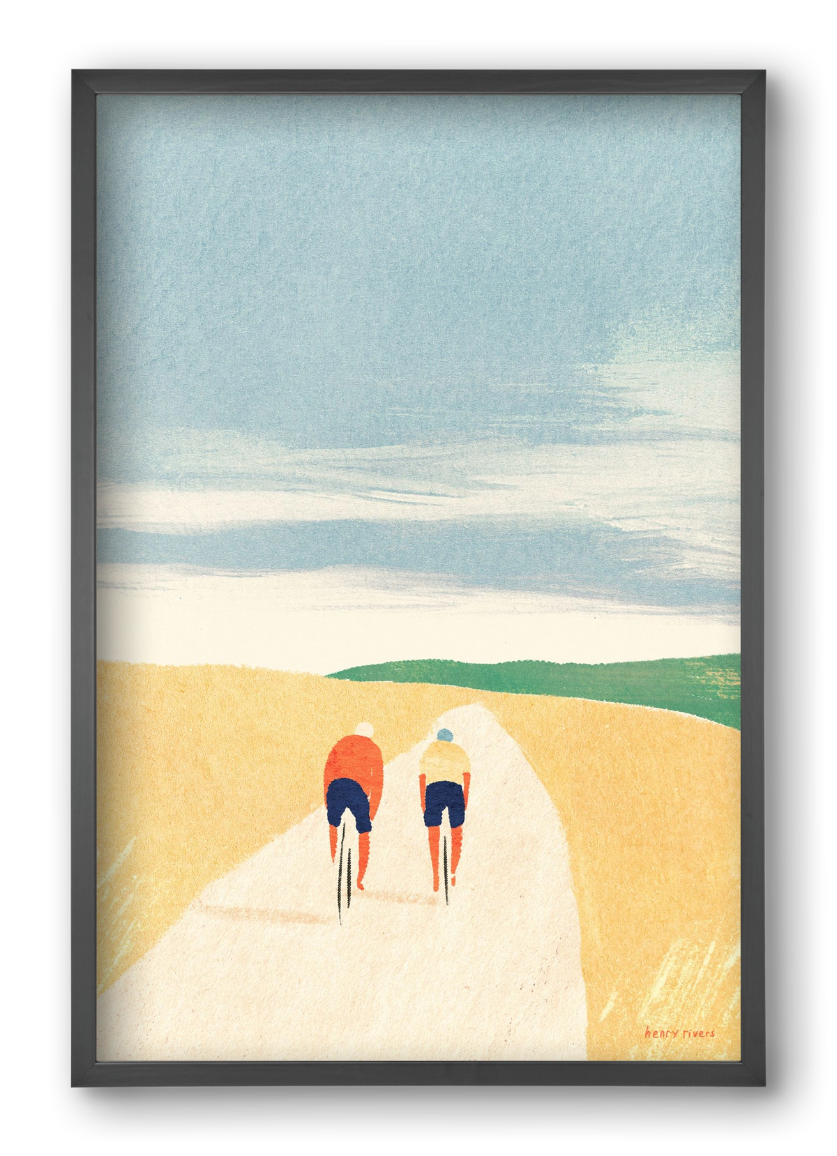 Cycle Buddies, 40x60 cm (40x60 cm), Fekete keret