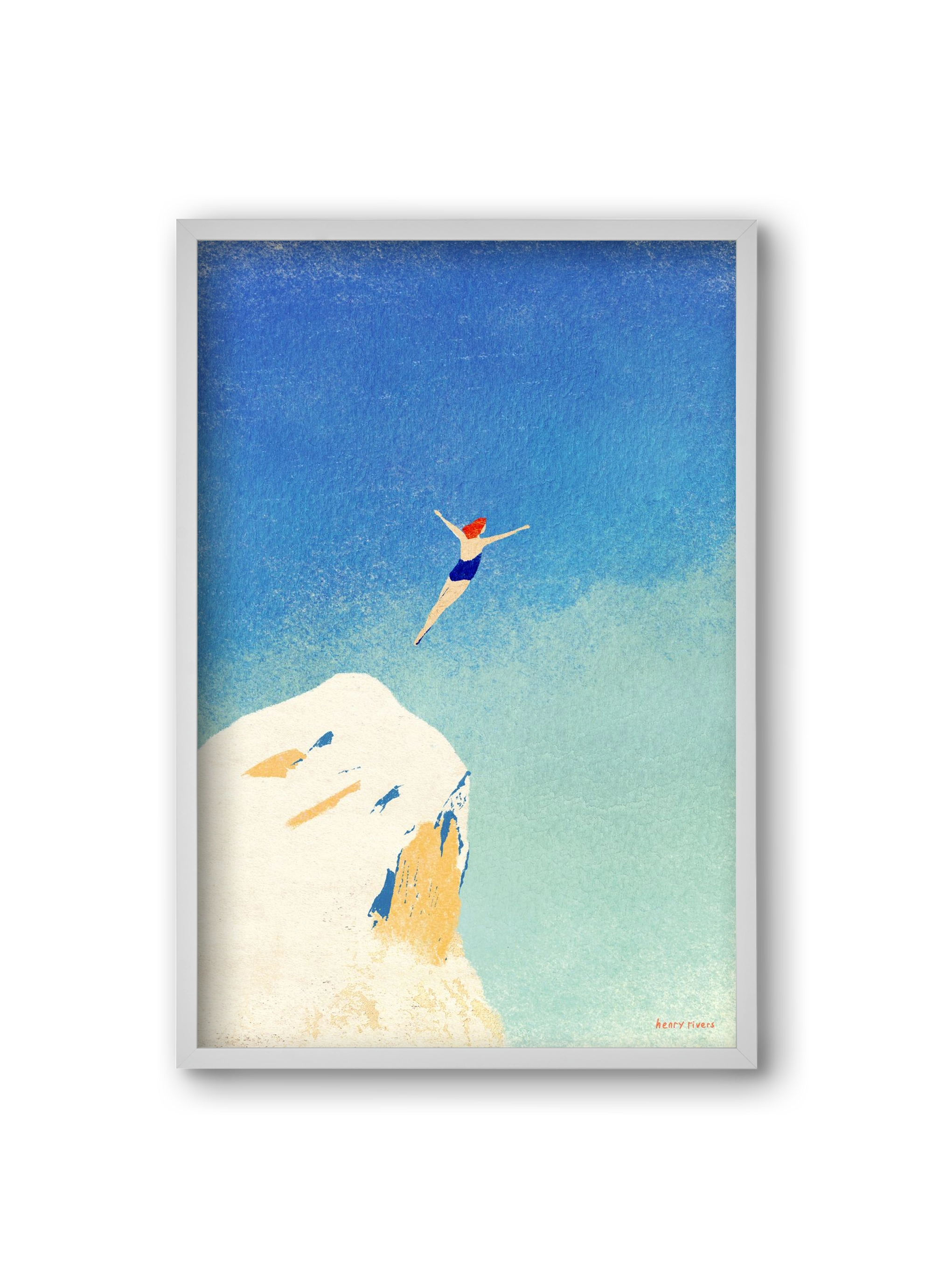 Flying, 20x30 cm (20x30 cm), Fehér keret