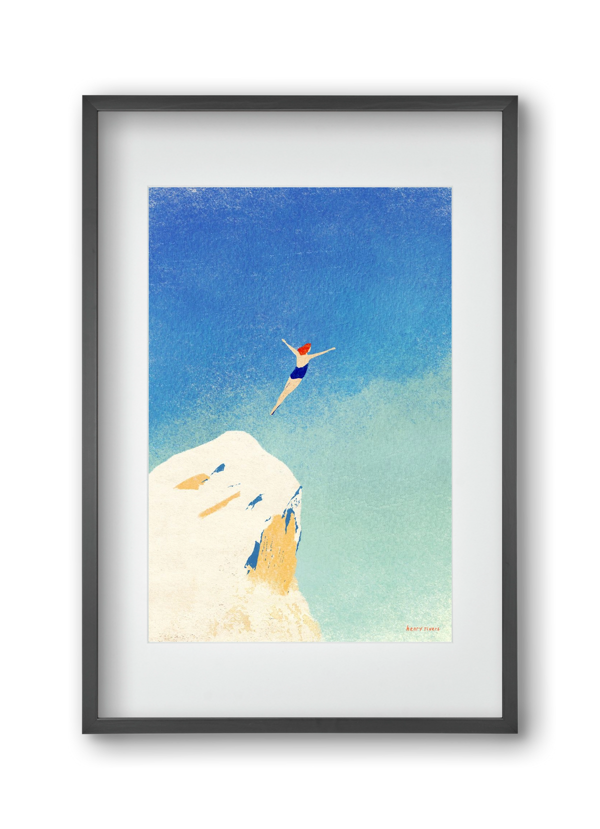 Flying, 30x45 cm (20x30 cm), Fekete keret, paszpartuval