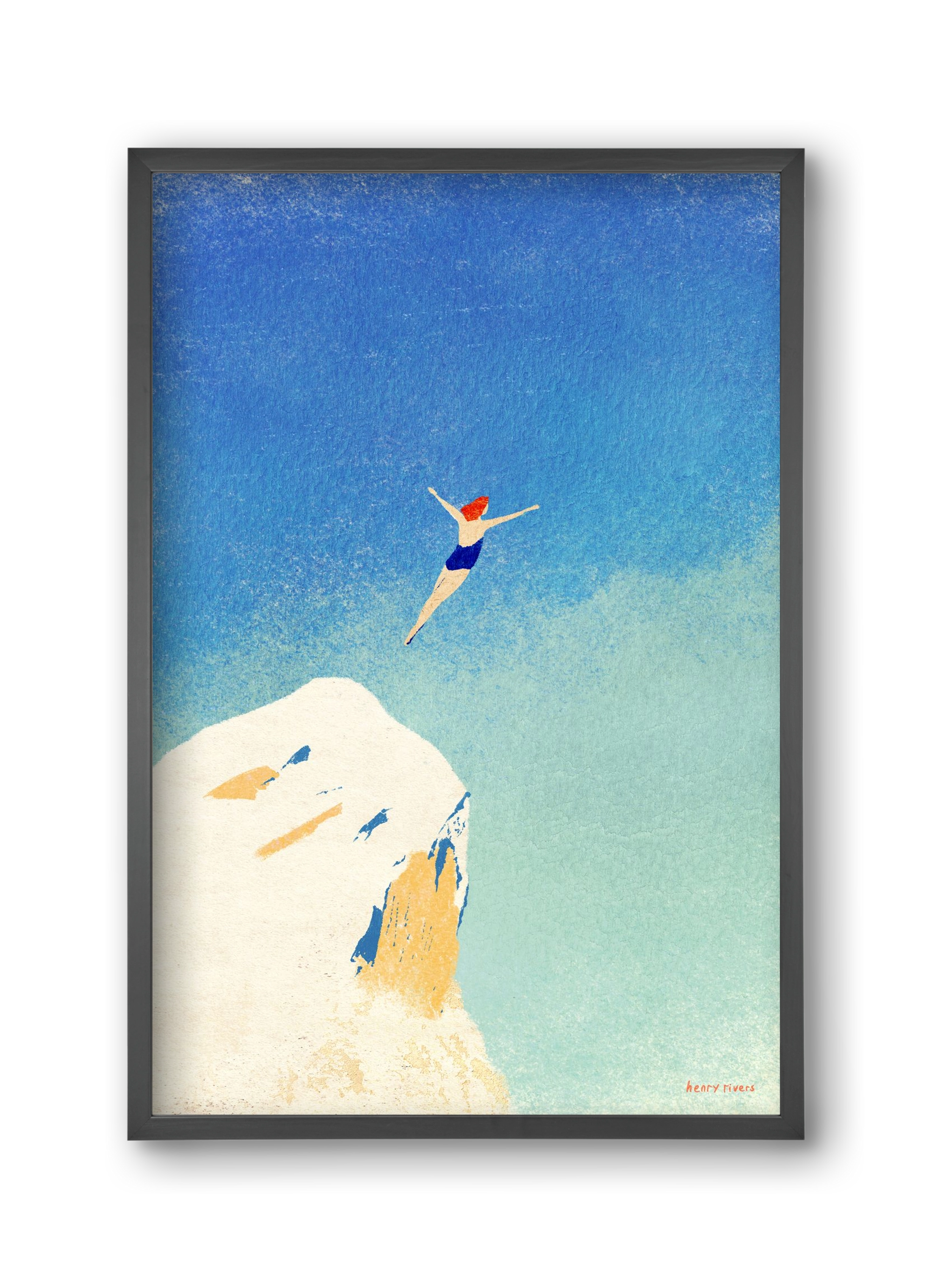 Flying, 30x45 cm (30x45 cm), Fekete keret