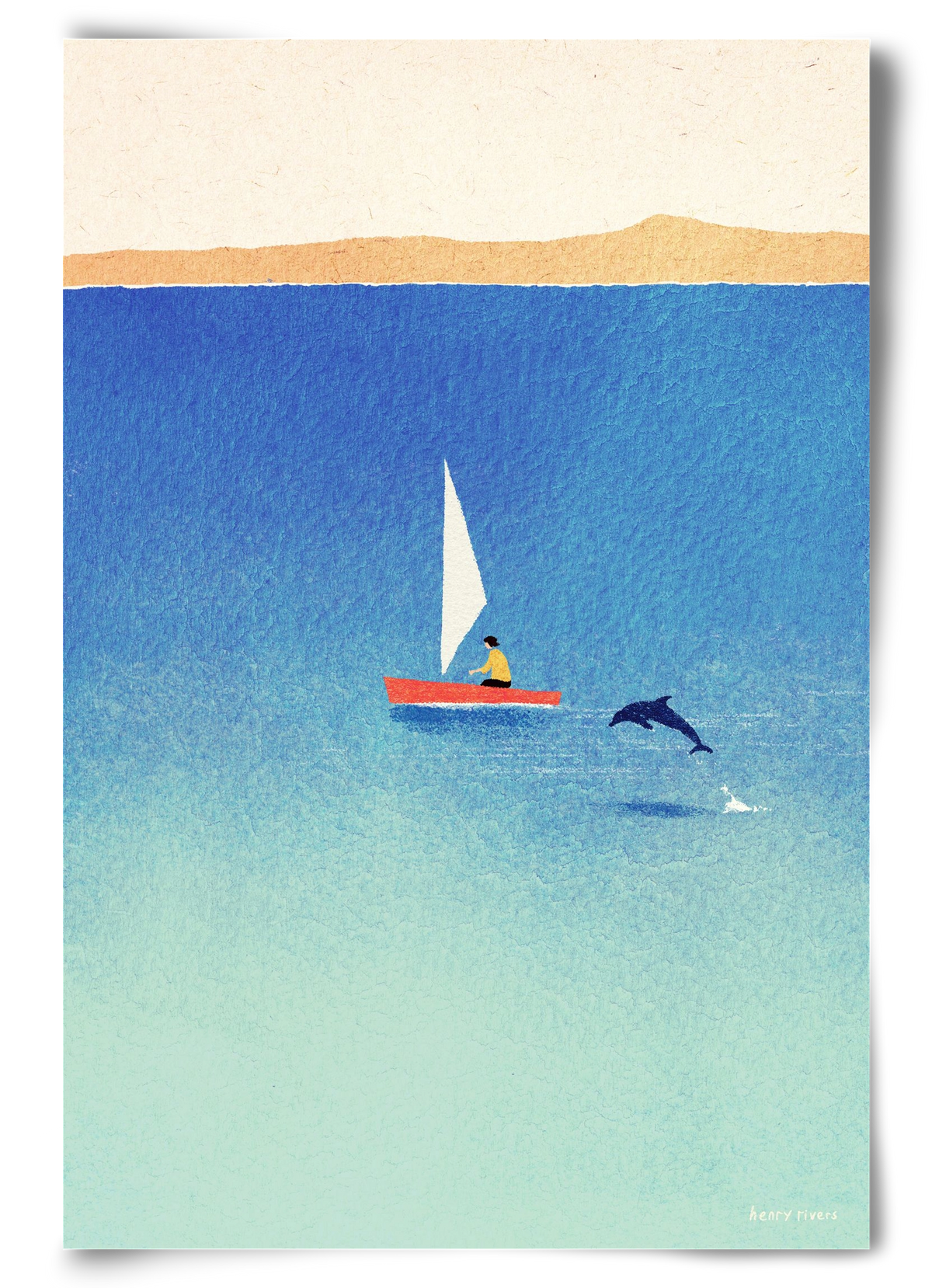 My dolphin friend, 60x90 cm, Keret nélkül