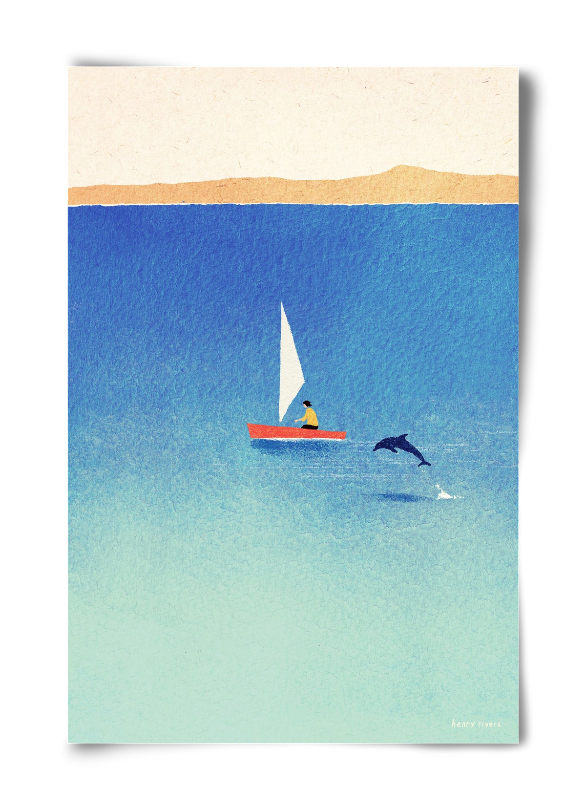 My dolphin friend, 40x60 cm, Keret nélkül