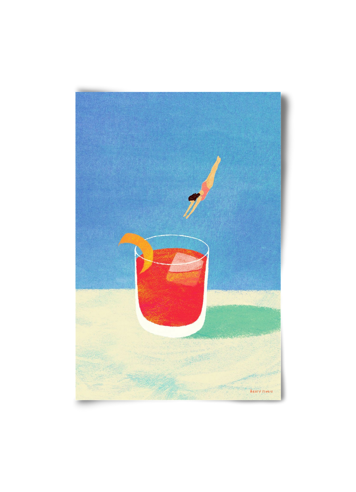Negroni Please, 20x30 cm, Keret nélkül