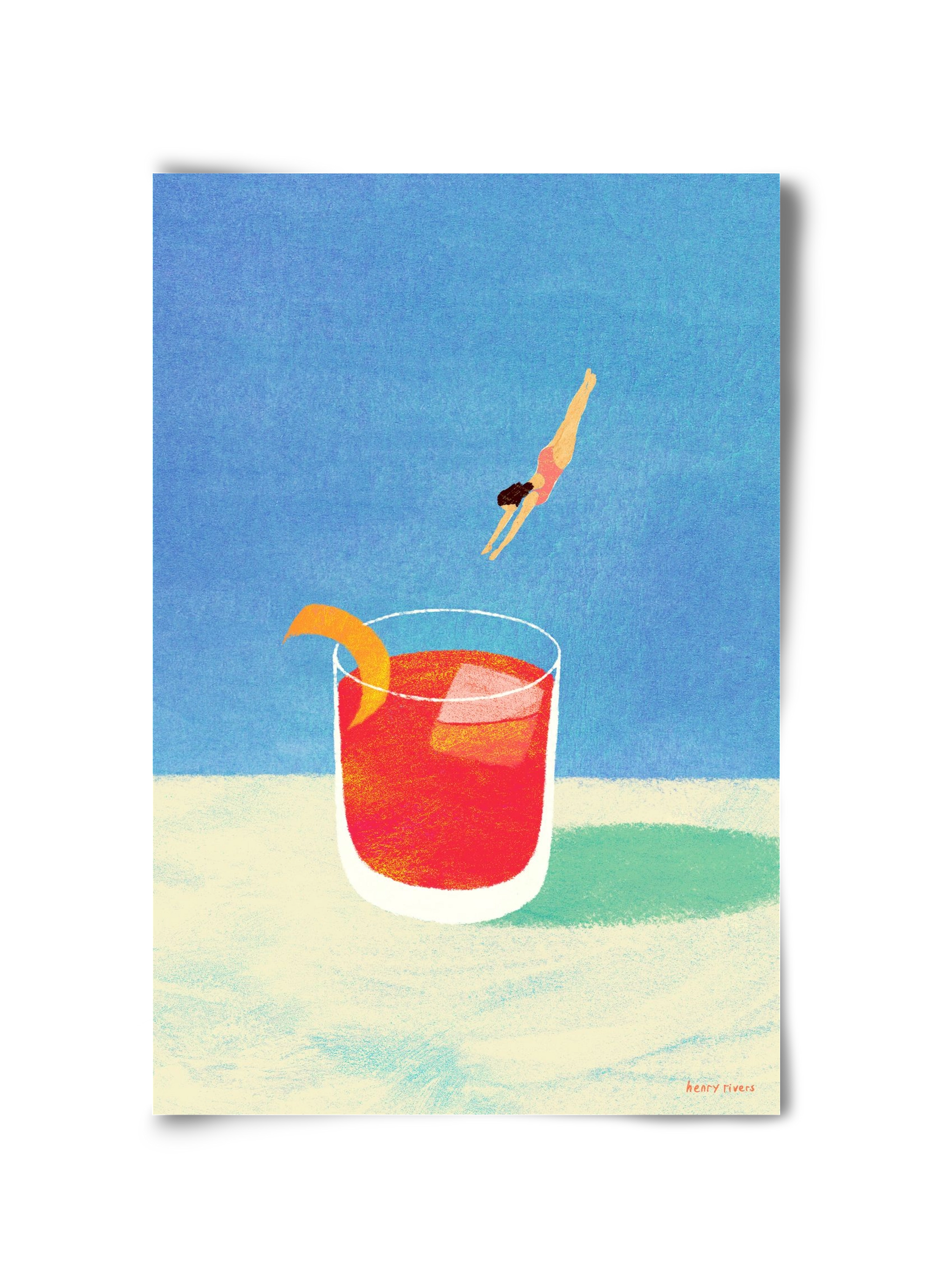 Negroni Please, 30x45 cm, Keret nélkül