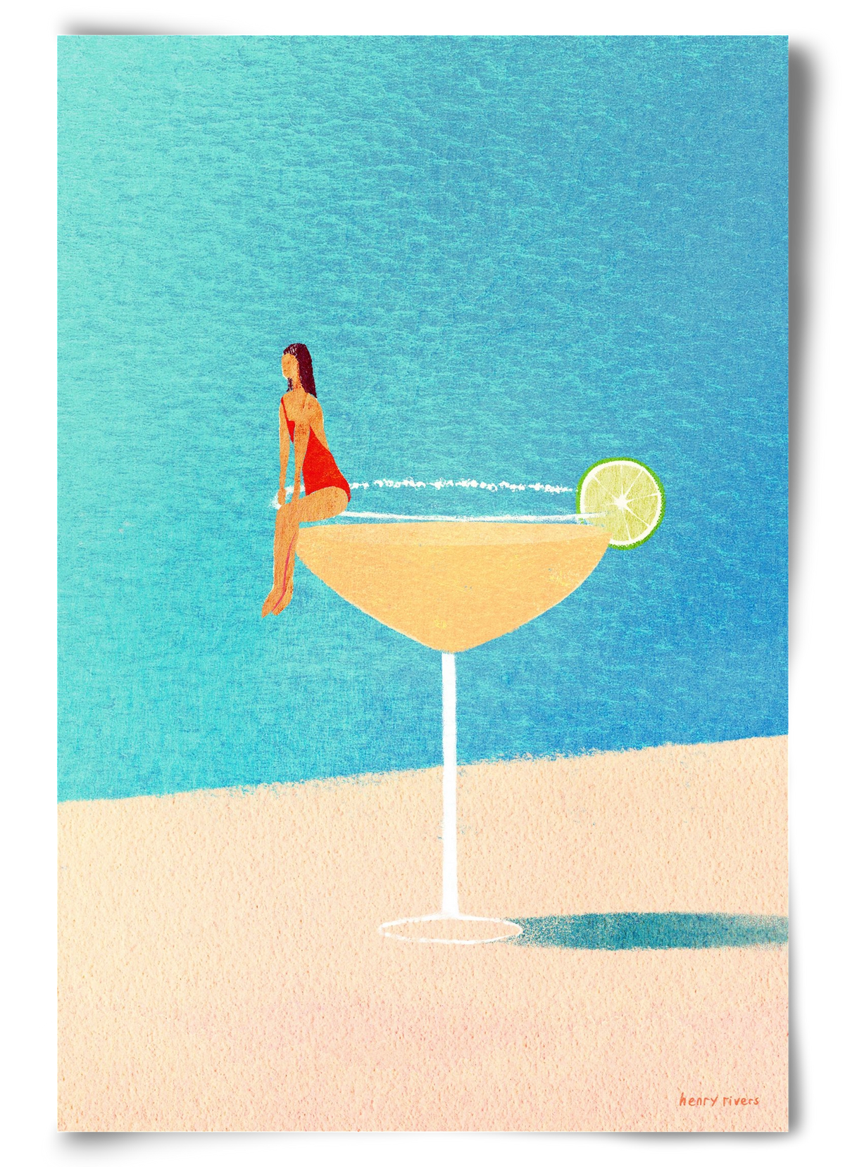 Poolside Margarita, 60x90 cm, Keret nélkül