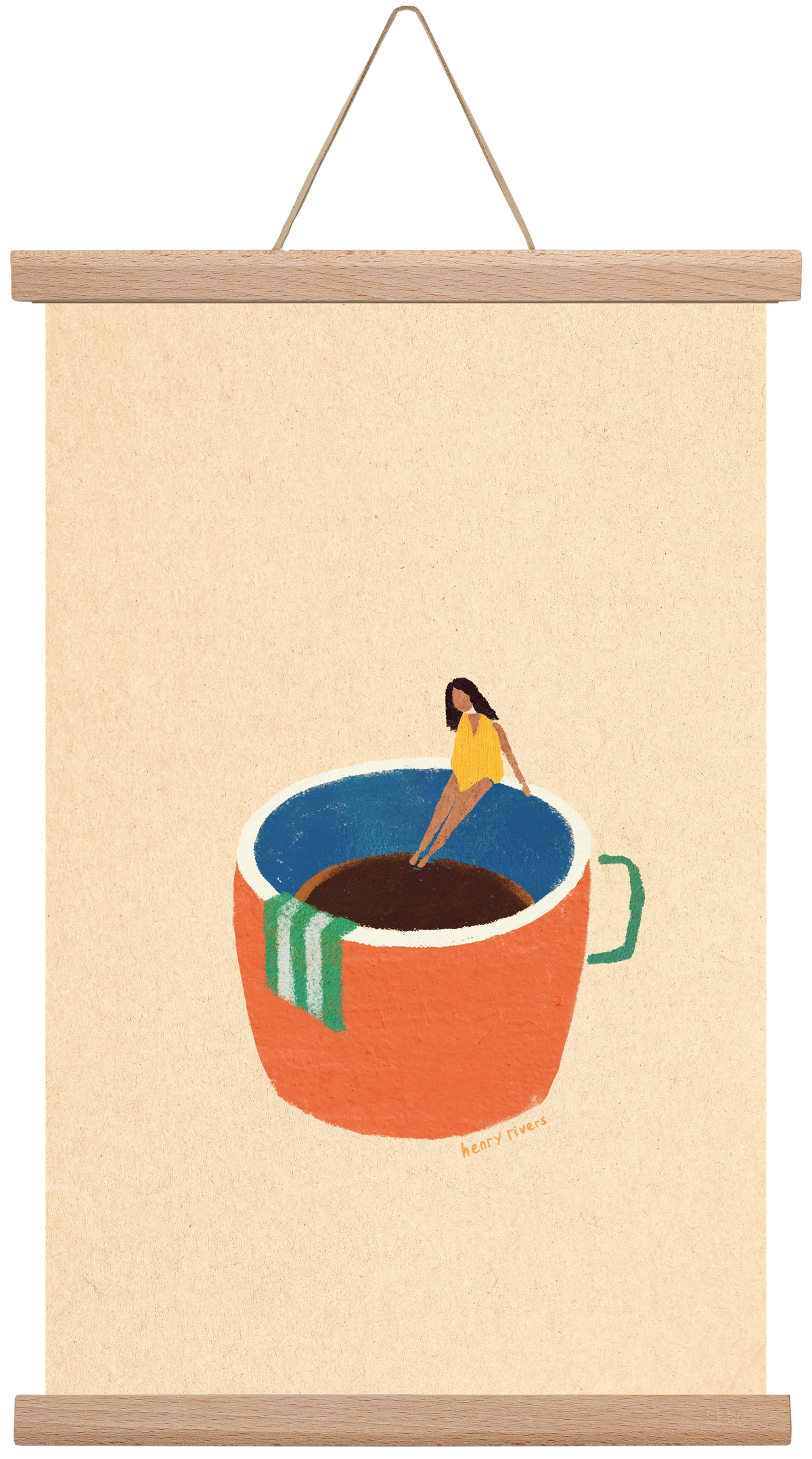 Espresso Dip, 30x45 cm (30x45 cm), Tölgy akasztó